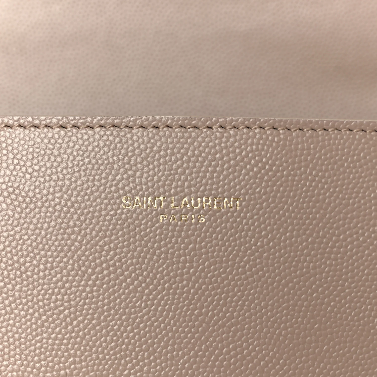 Grain de Poudre Medium Classic Monogram Cassandra Top Handle Dark Beige - Image 8