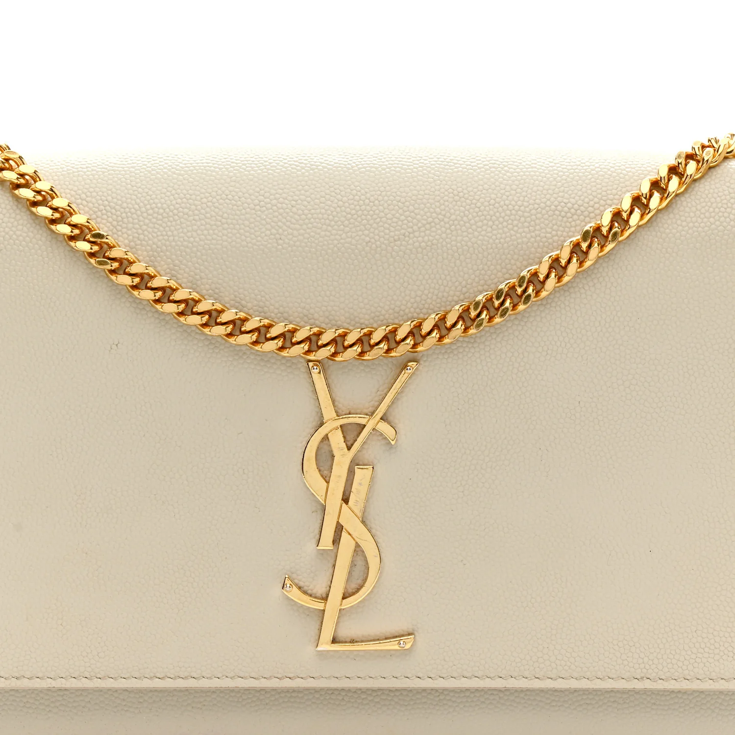Grain De Poudre Medium Classic Monogram Kate Satchel Crema Soft - Image 8