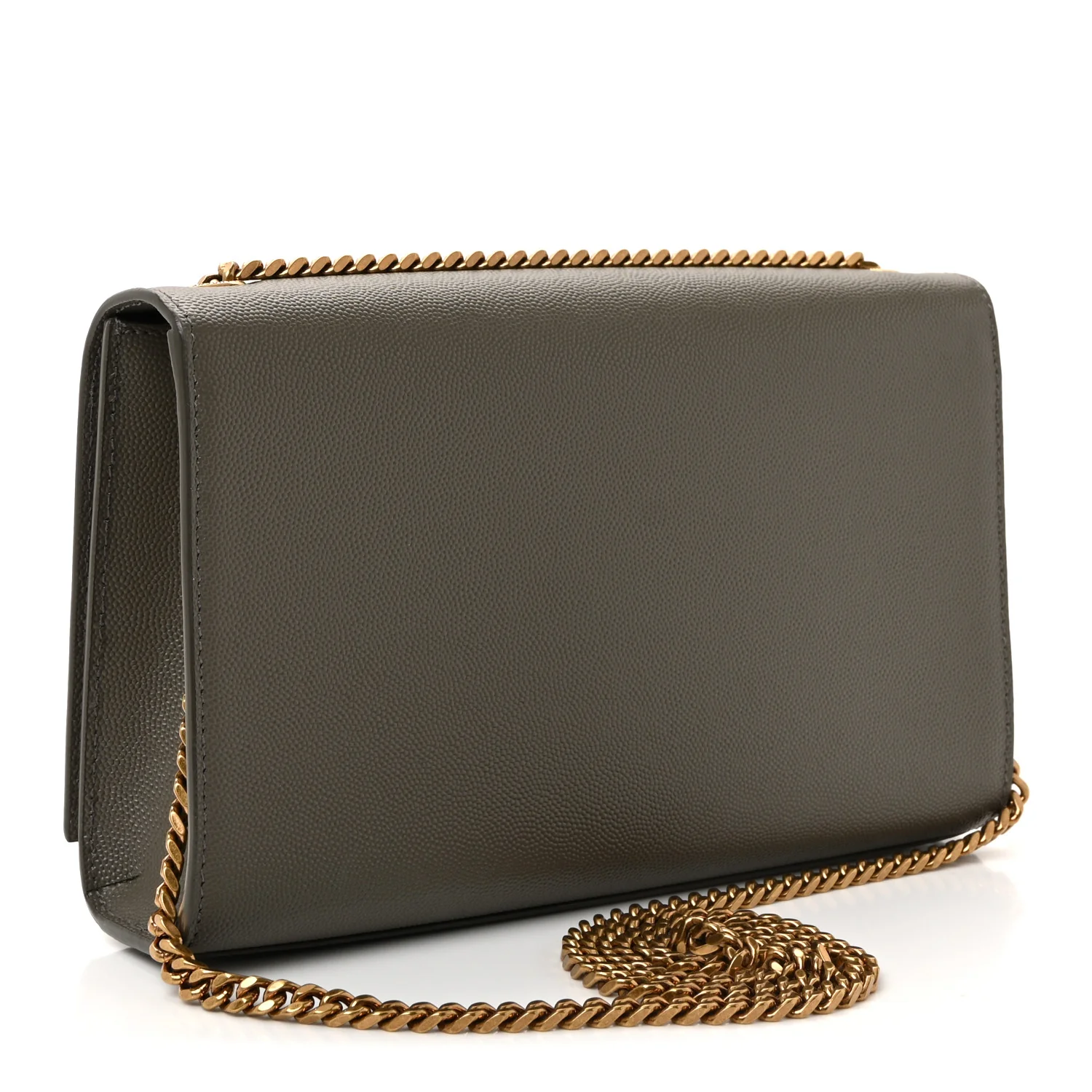 Grain De Poudre Medium Classic Monogram Kate Satchel Earth Grey - Image 3