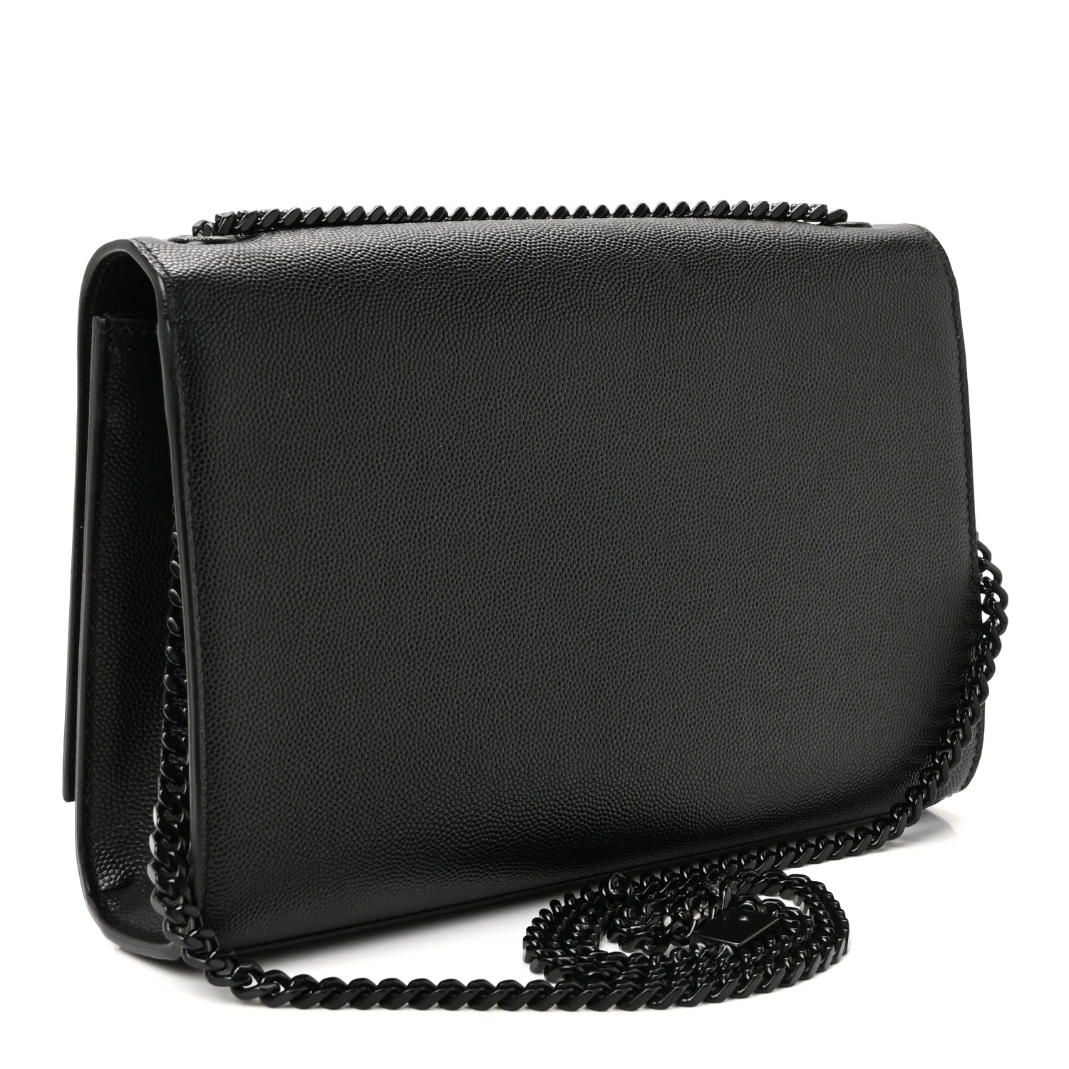 Grain De Poudre Medium Classic Monogram Monochrome Kate Satchel Black - Image 3