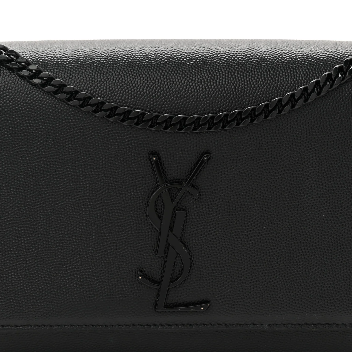 Grain De Poudre Medium Classic Monogram Monochrome Kate Satchel Black - Image 8