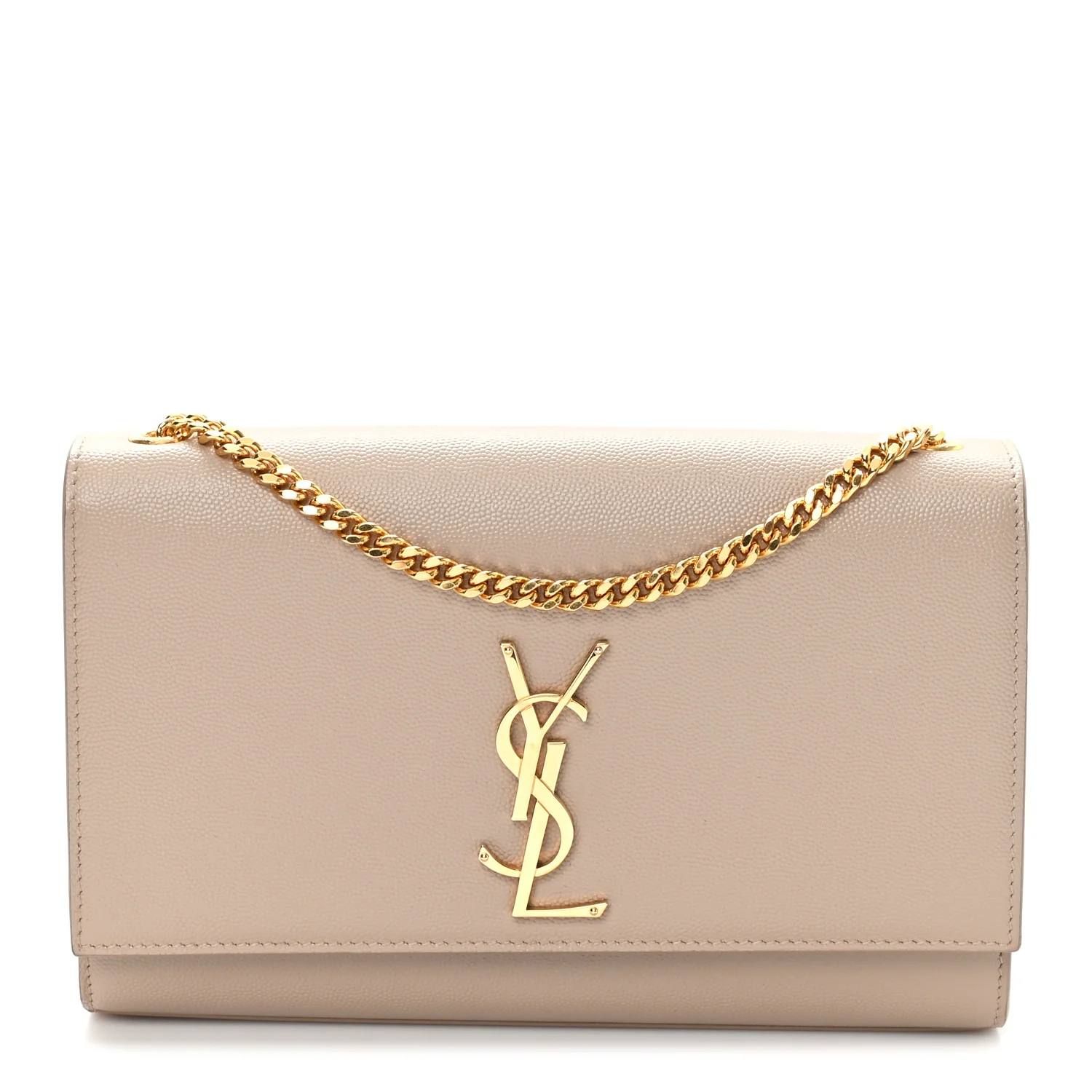 Grain De Poudre Medium Monogram Kate Satchel Dark Beige