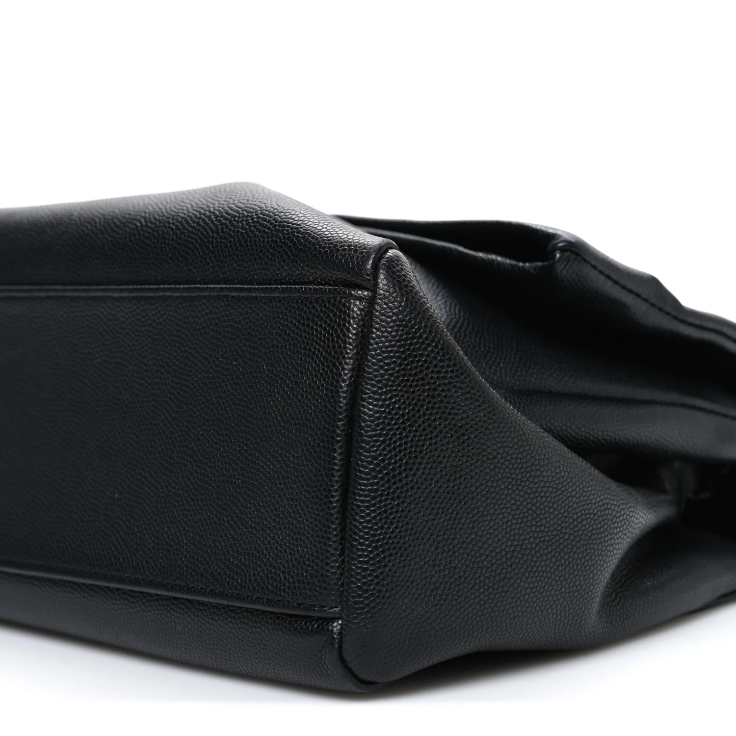 Grain De Poudre Medium West Hollywood Monogram Fold-Over Bag Black - Image 10