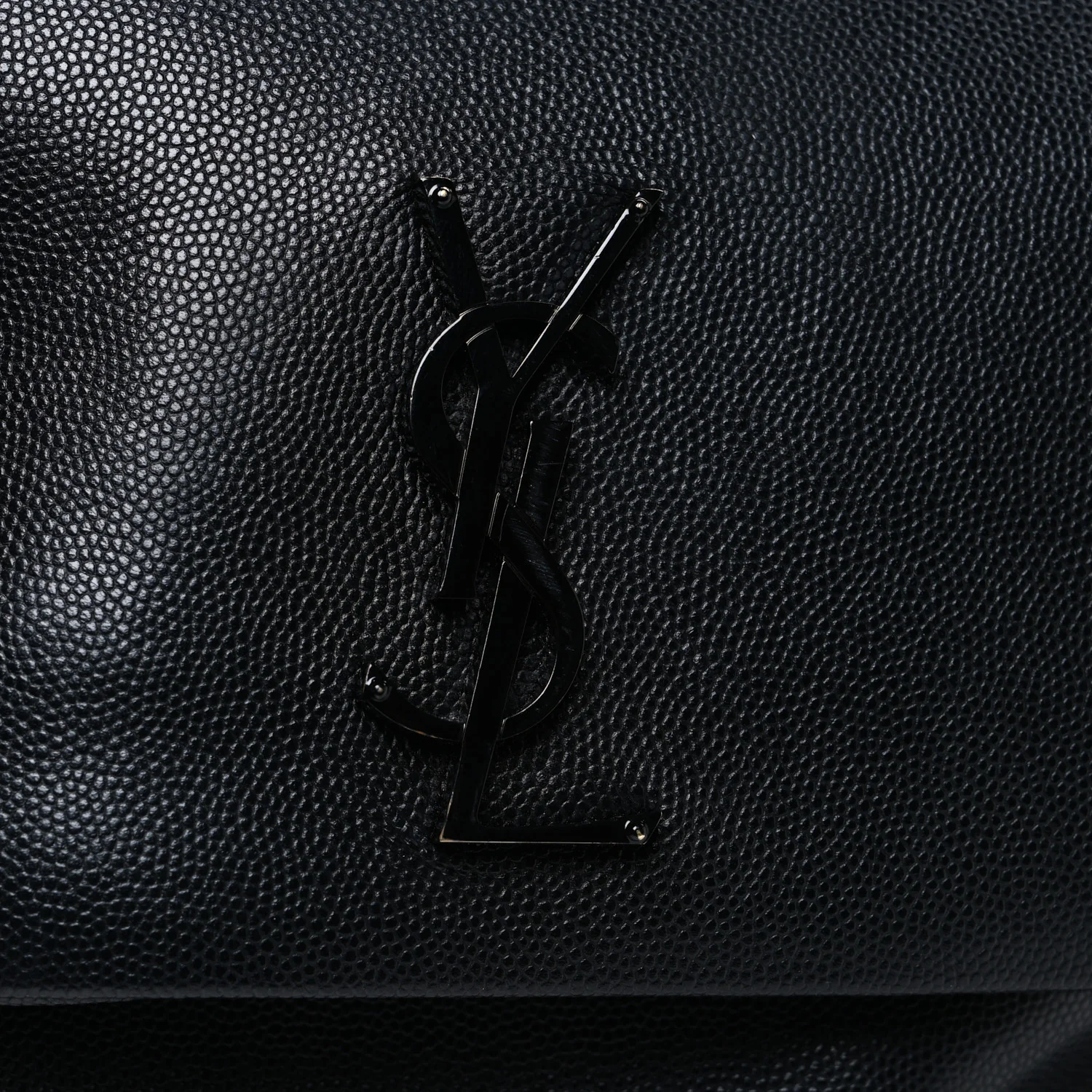 Grain De Poudre Medium West Hollywood Monogram Fold-Over Bag Black - Image 11