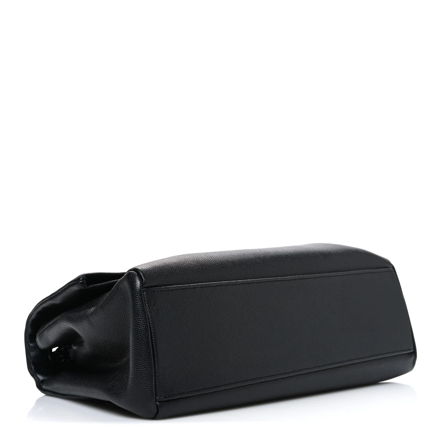 Grain De Poudre Medium West Hollywood Monogram Fold-Over Bag Black - Image 4