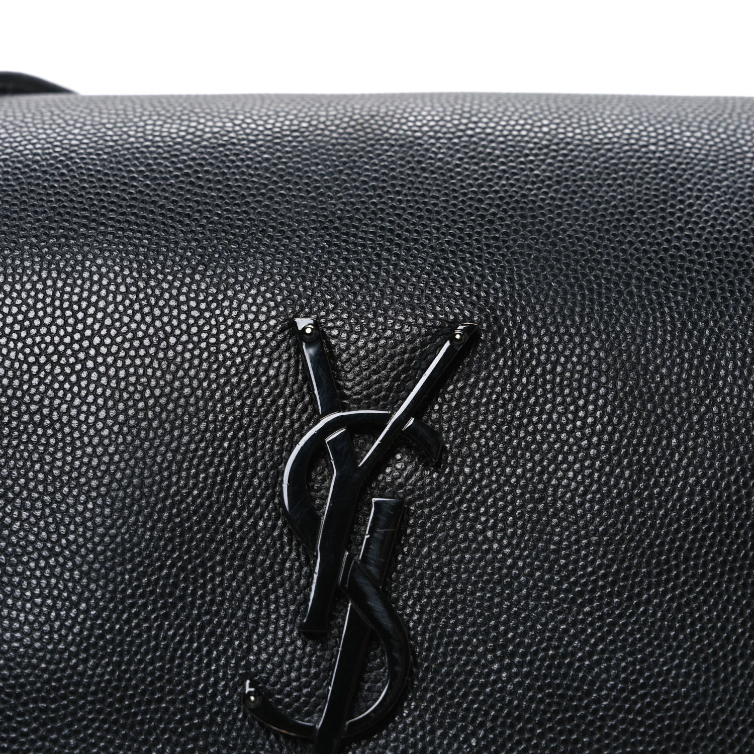 Grain De Poudre Medium West Hollywood Monogram Fold-Over Bag Black - Image 8