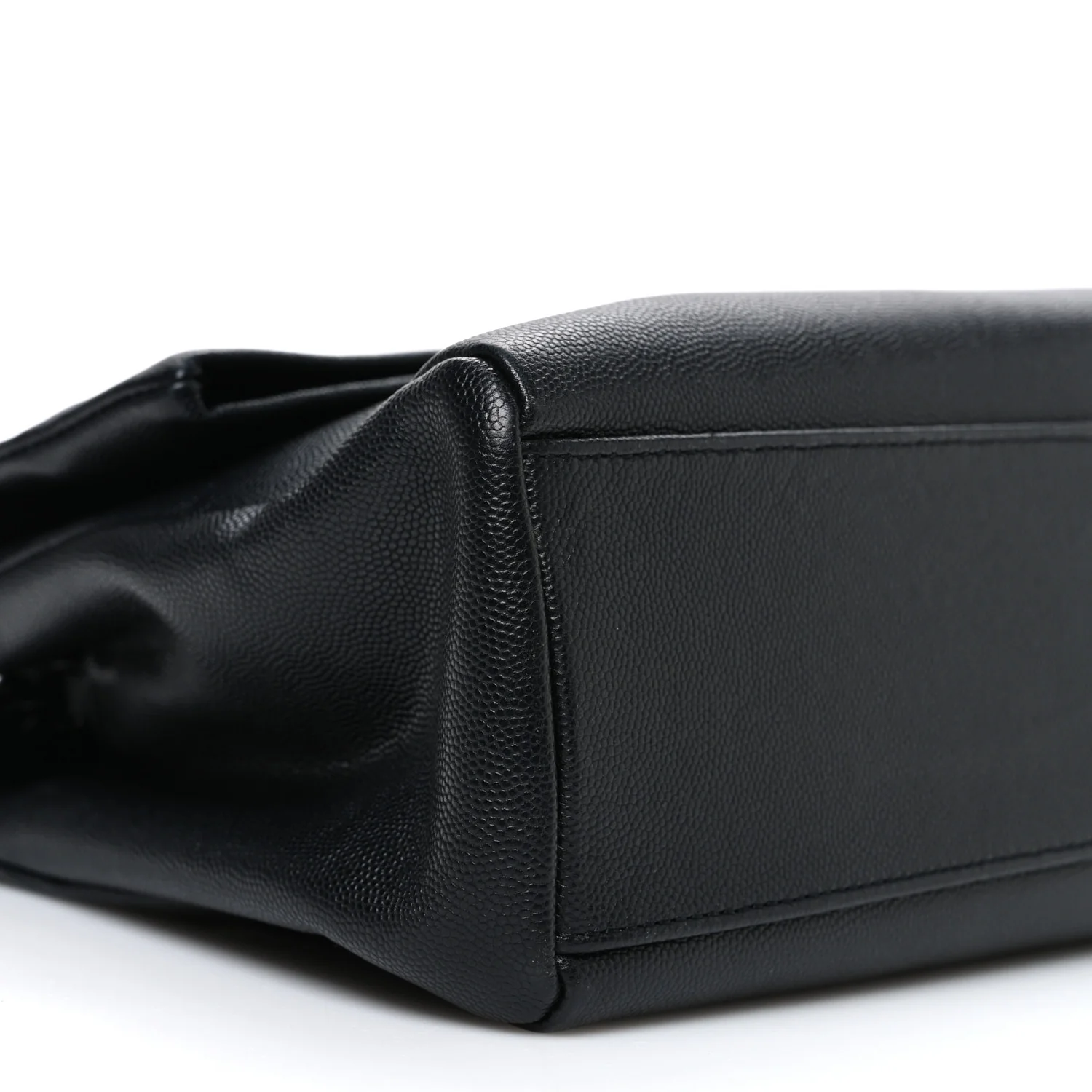 Grain De Poudre Medium West Hollywood Monogram Fold-Over Bag Black - Image 9