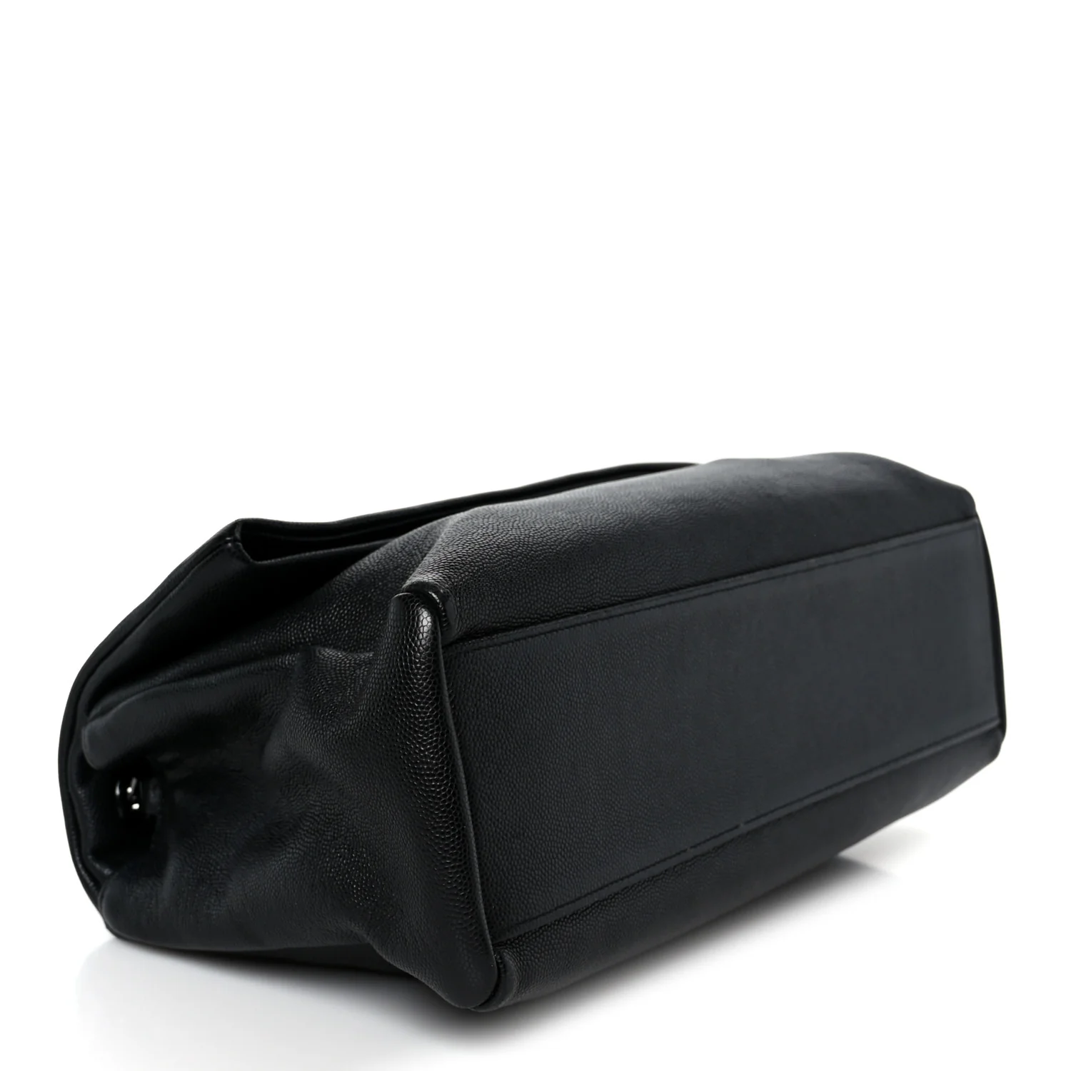 Grain De Poudre Medium West Hollywood Monogram Fold-Over Black - Image 4