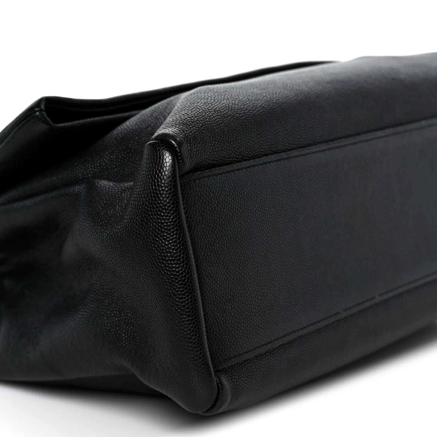Grain De Poudre Medium West Hollywood Monogram Fold-Over Black - Image 9