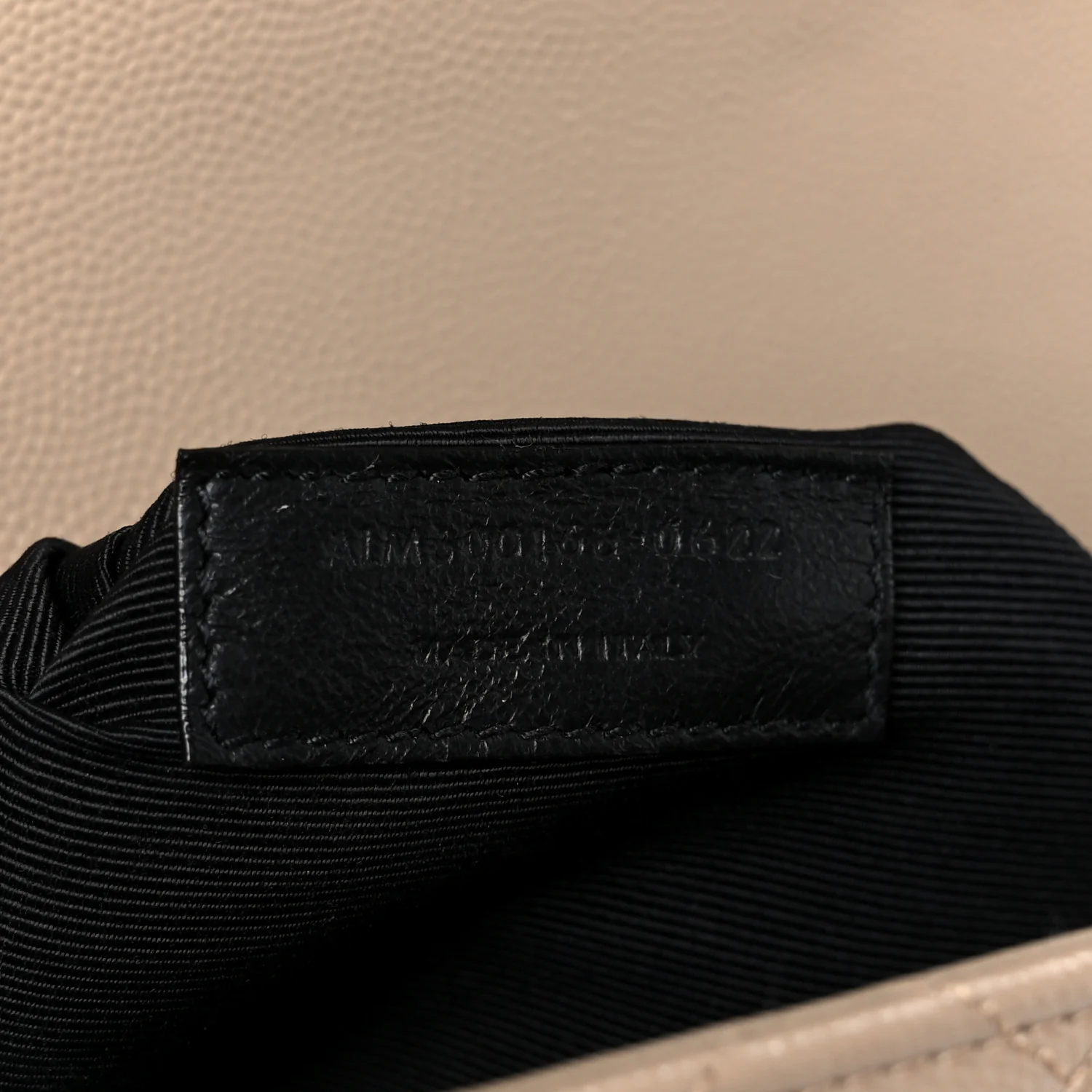 Grain De Poudre Mixed Matelasse Large Triquilt Monogram Satchel Dark Beige - Image 8