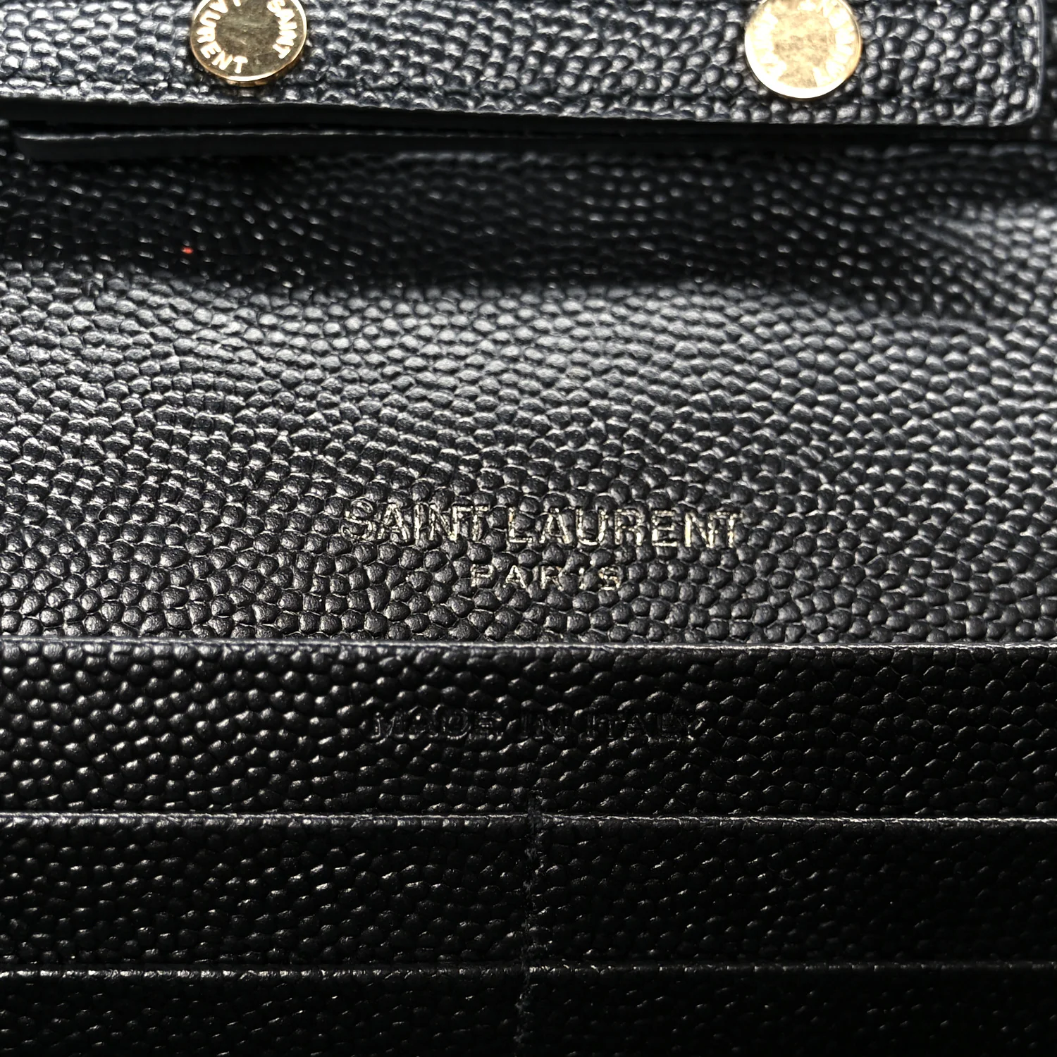 Grain De Poudre Mixed Matelasse Triquilt Monogram Chain Wallet Black - Image 6
