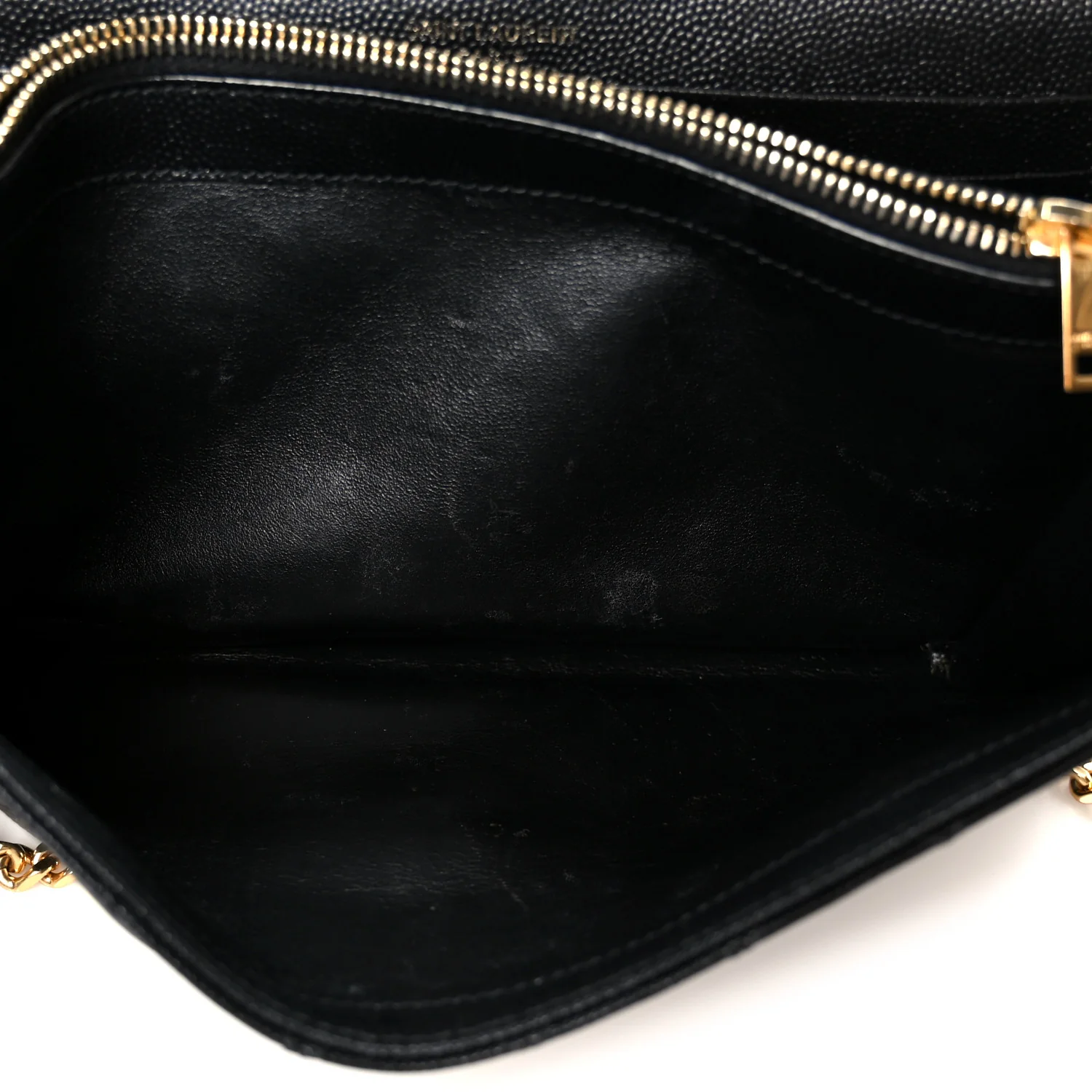 Grain De Poudre Mixed Matelasse Triquilt Monogram Chain Wallet Black - Image 7