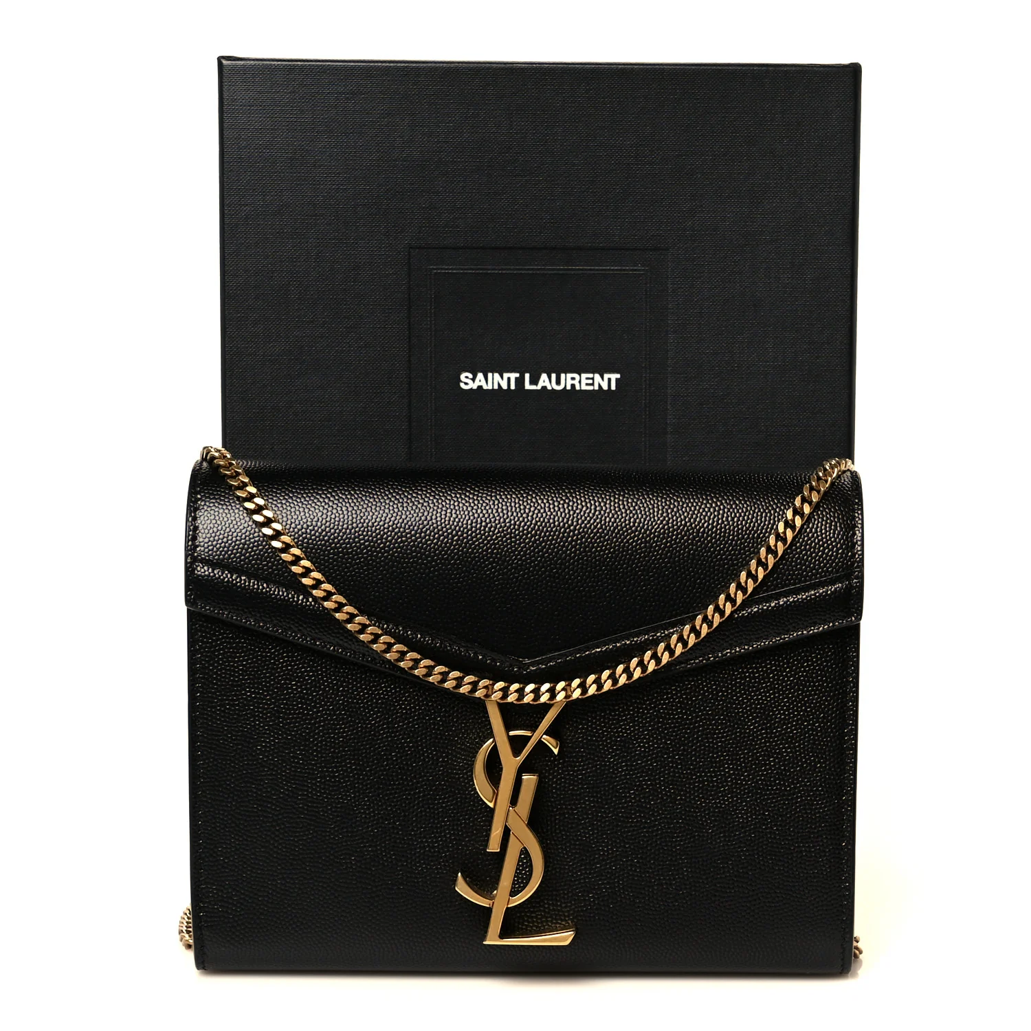 Grain De Poudre Monogram Cassandra Chain Wallet Black - Image 11