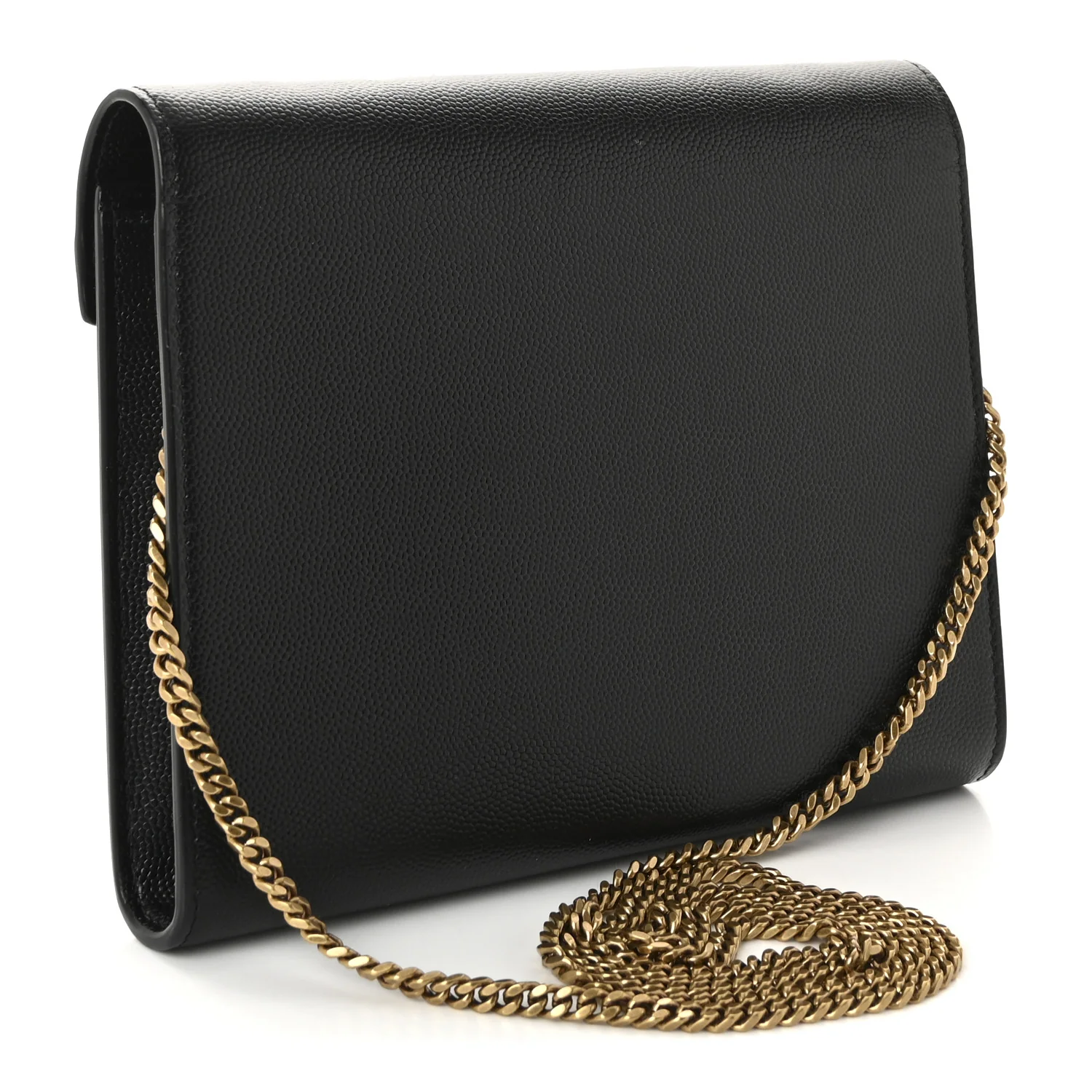 Grain De Poudre Monogram Cassandra Chain Wallet Black - Image 3