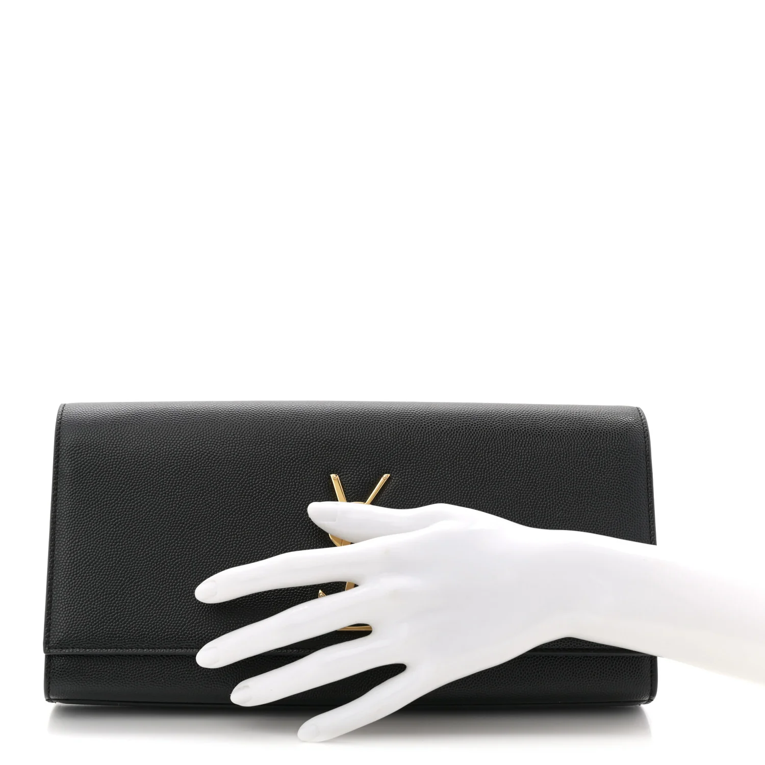 Grain De Poudre Monogram Cassandre Clutch Black - Image 2