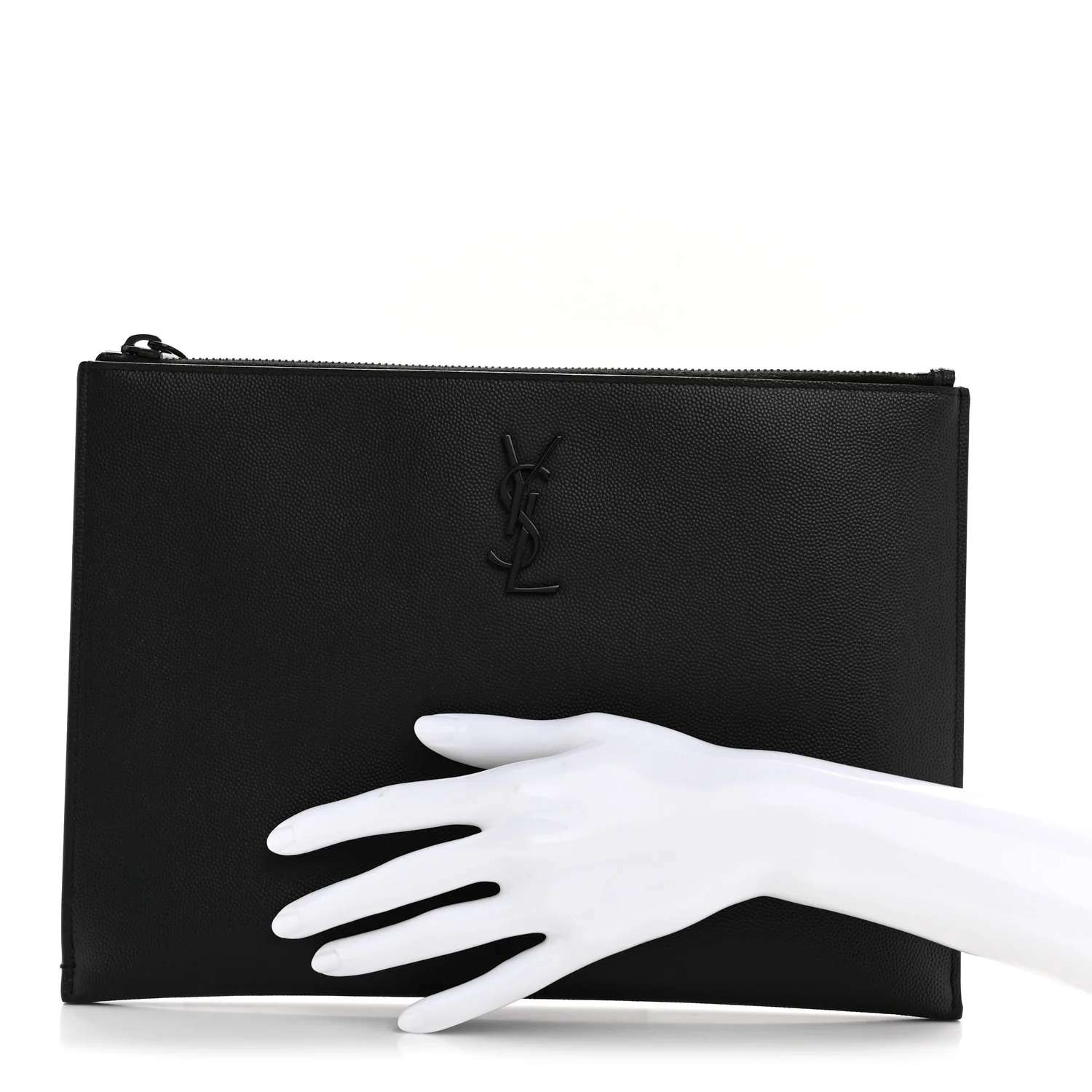 Grain De Poudre Monogram Monochrome iPad Case Black - Image 2
