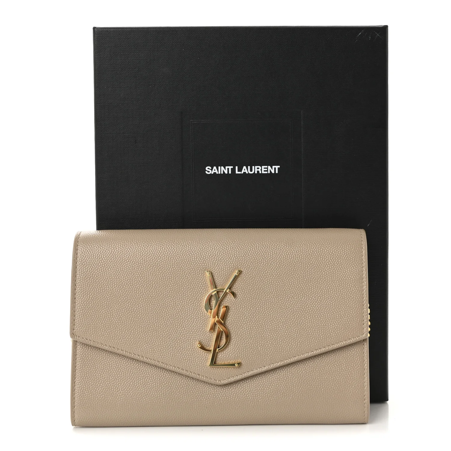 Grain De Poudre Monogram Uptown Chain Wallet Dark Beige - Image 10