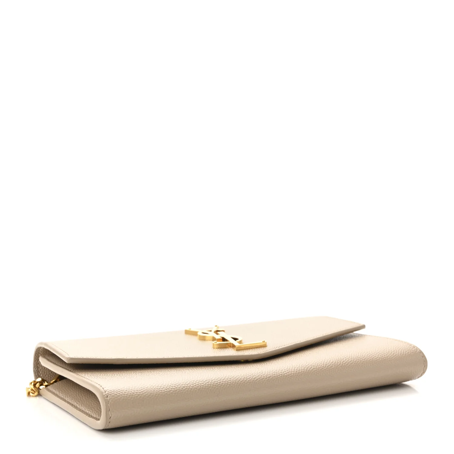 Grain De Poudre Monogram Uptown Chain Wallet Dark Beige - Image 4