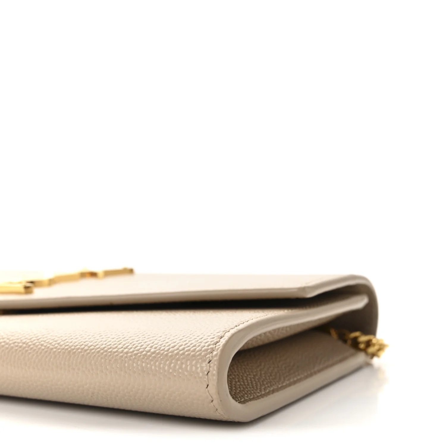 Grain De Poudre Monogram Uptown Chain Wallet Dark Beige - Image 9