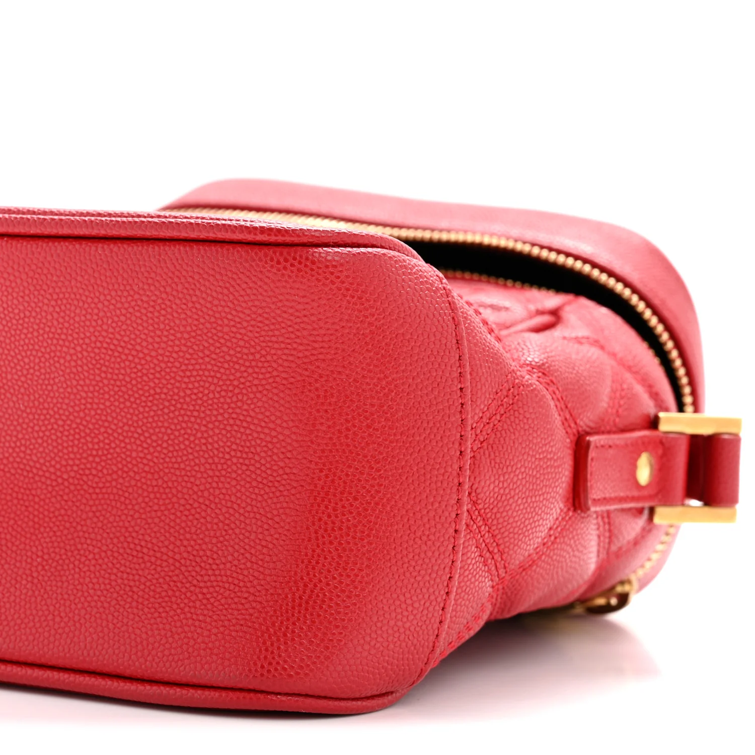 Grain de Poudre Quilted 80's Vanity Bag Rouge Eros - Image 10