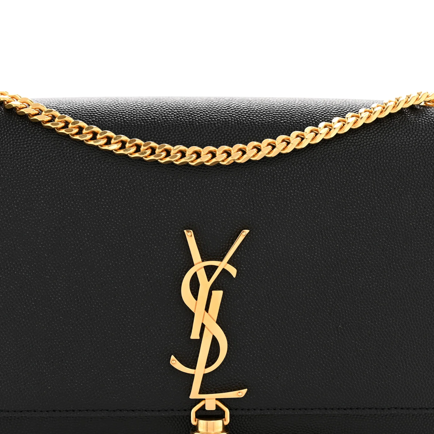 Grain De Poudre Small Classic Monogram Kate Tassel Satchel Black - Image 8