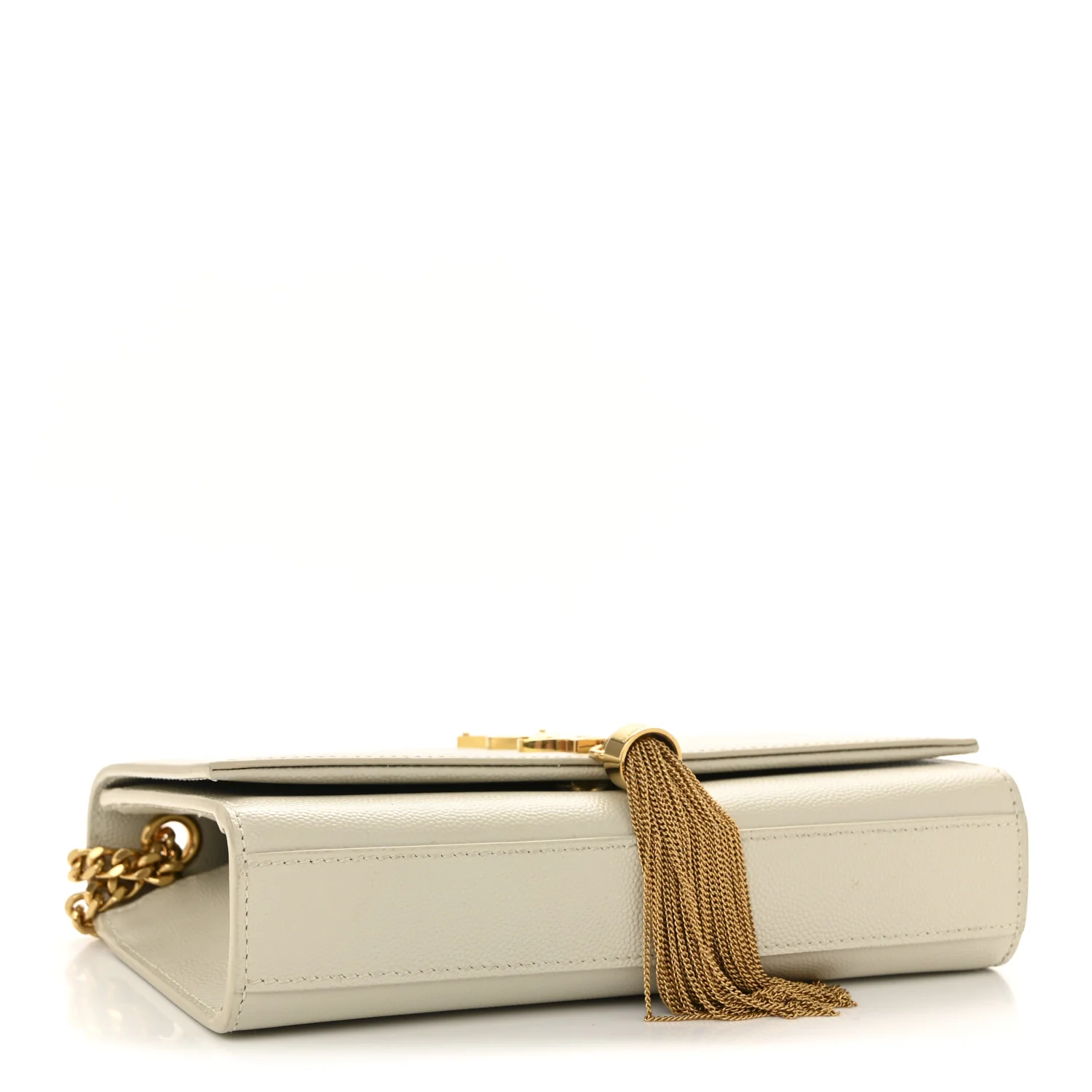 Grain De Poudre Small Classic Monogram Kate Tassel Satchel Blanc Vintage - Image 4