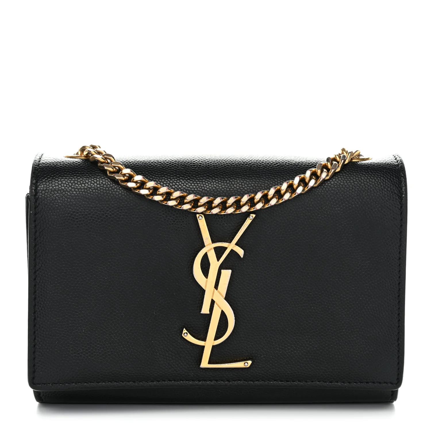 Grain De Poudre Small Monogram Kate Satchel Black