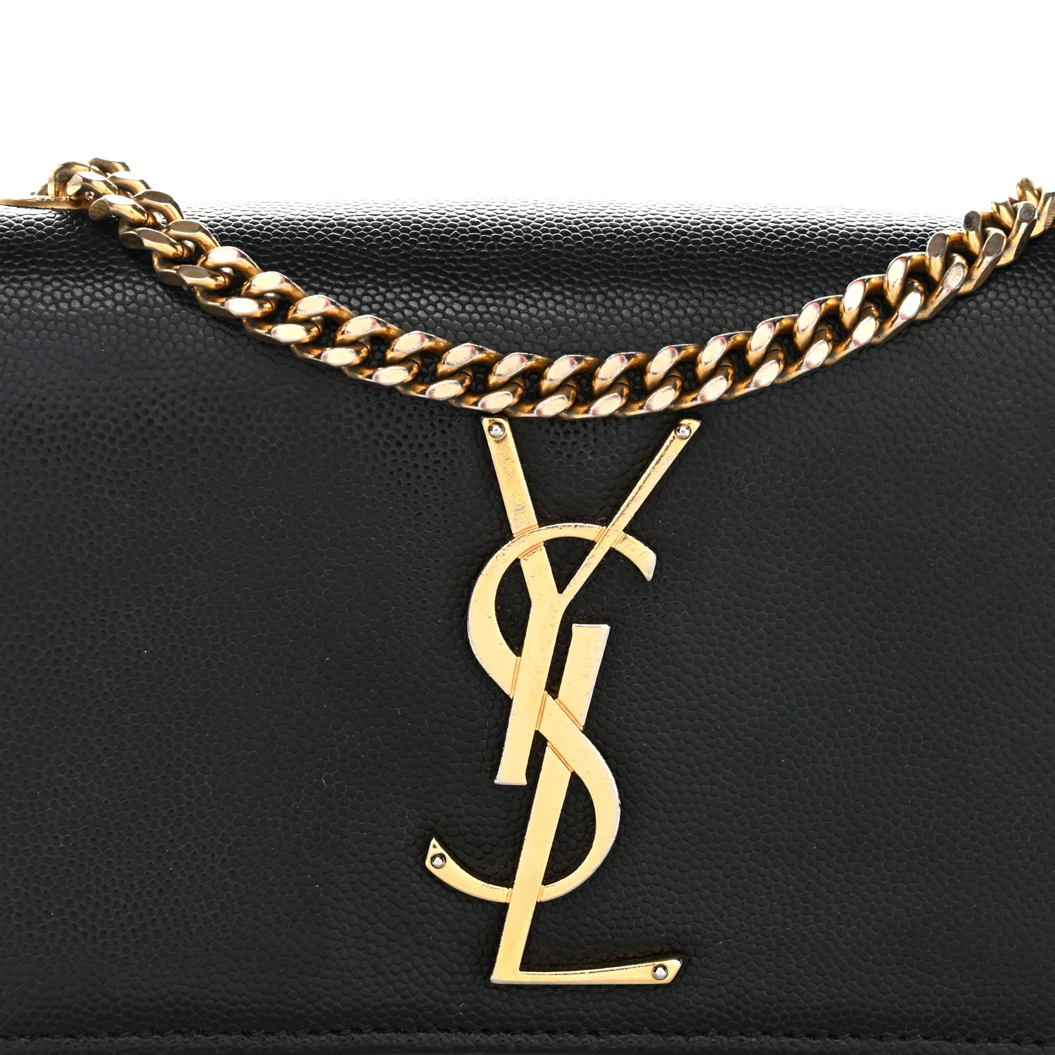 Grain De Poudre Small Monogram Kate Satchel Black - Image 8