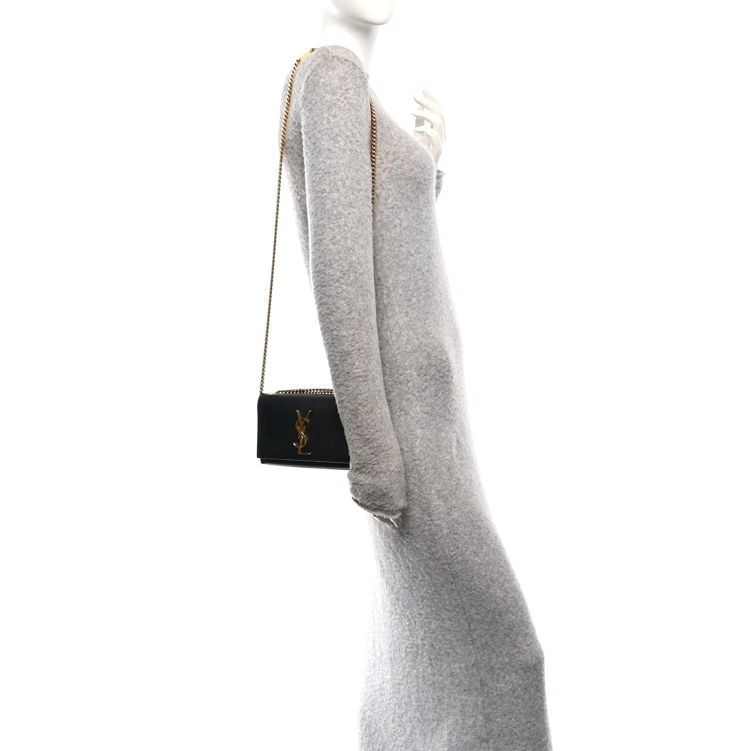 Grain De Poudre Small Monogram Kate Satchel Black - Image 2