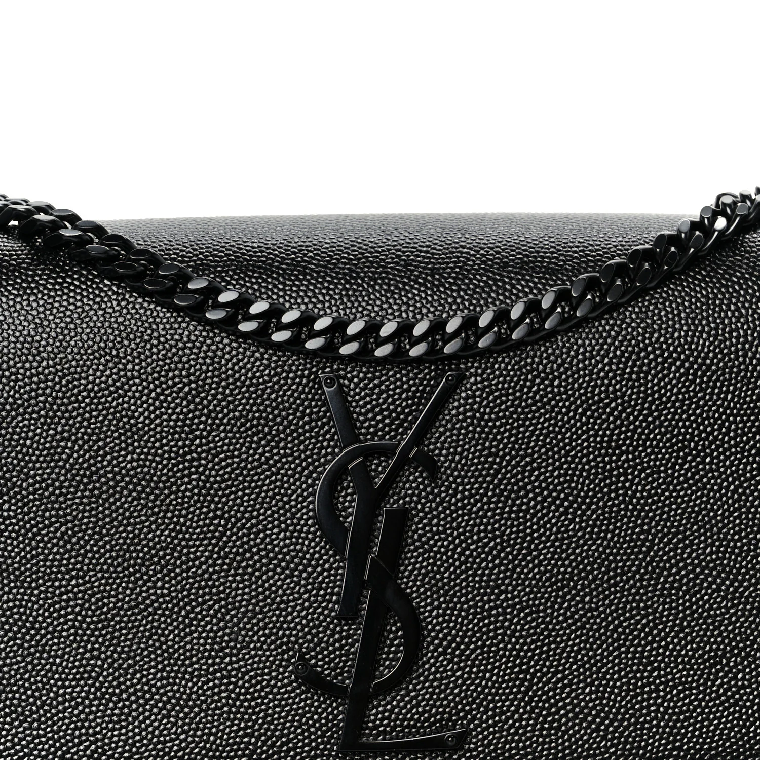 Grain De Poudre Small Monogram Monochrome Kate Satchel Black - Image 9