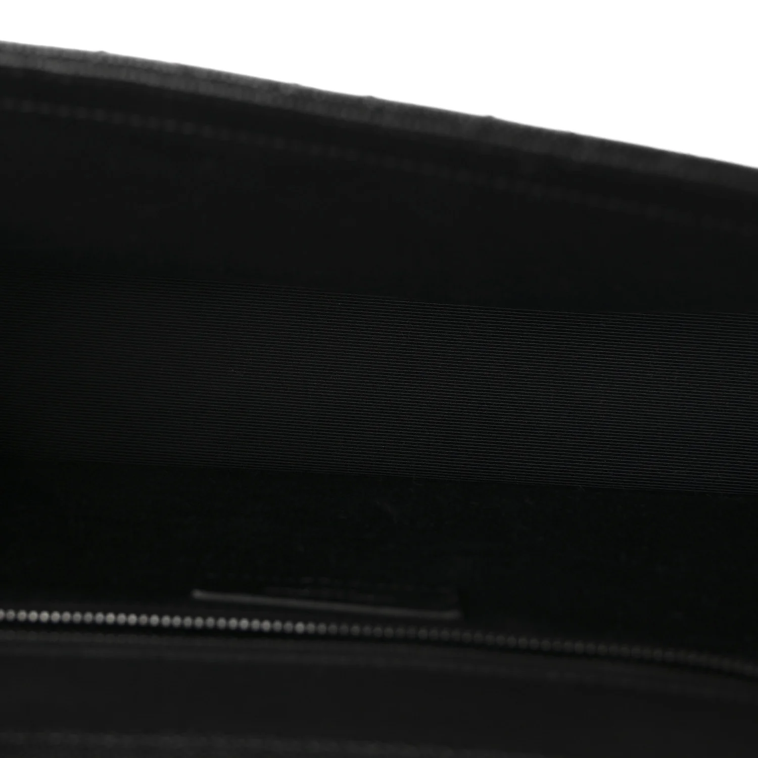 Grain De Poudre Textured Mixed Matelasse Large Triquilt Monogram Monochrome Satchel Black - Image 5