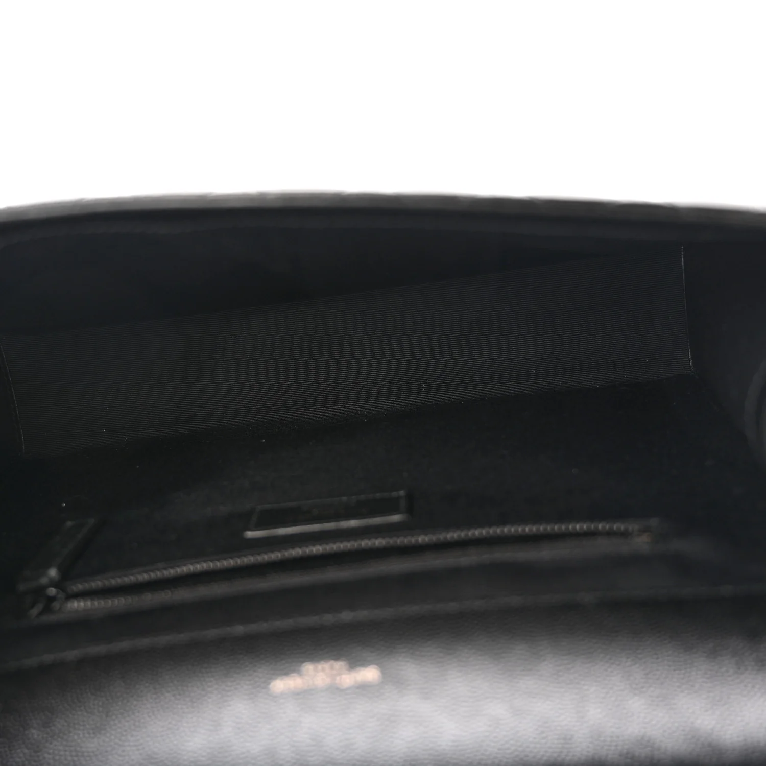 Grain De Poudre Textured Mixed Matelasse Large Triquilt Monogram Monochrome Satchel Black - Image 5