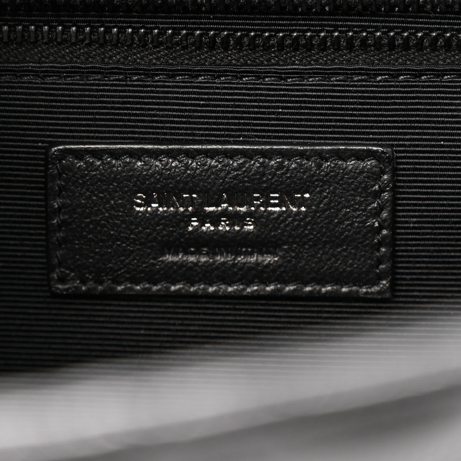 Grain De Poudre Textured Mixed Matelasse Large Triquilt Monogram Monochrome Satchel Black - Image 6