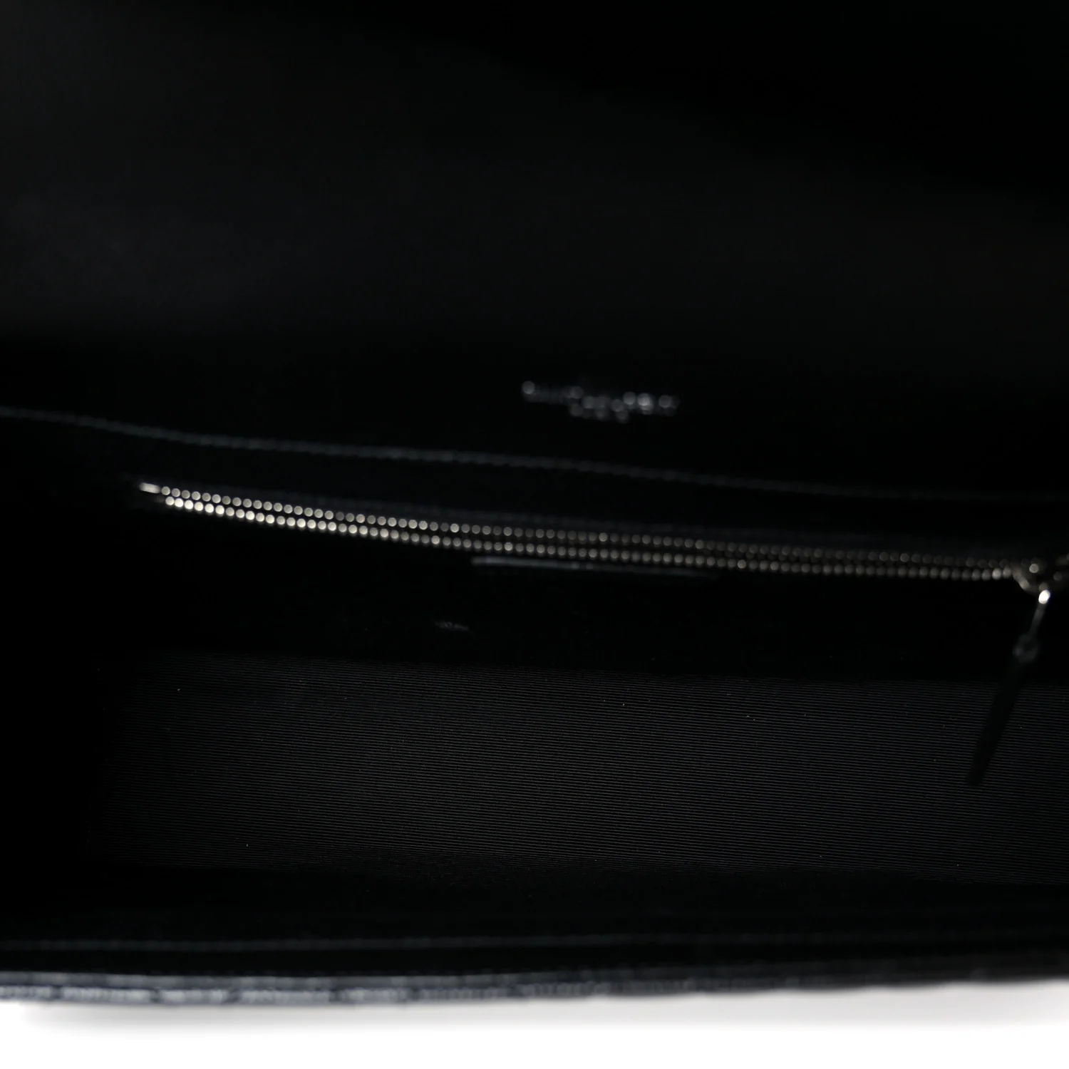 Grain De Poudre Textured Mixed Matelasse Large Triquilt Monogram Satchel Black - Image 5