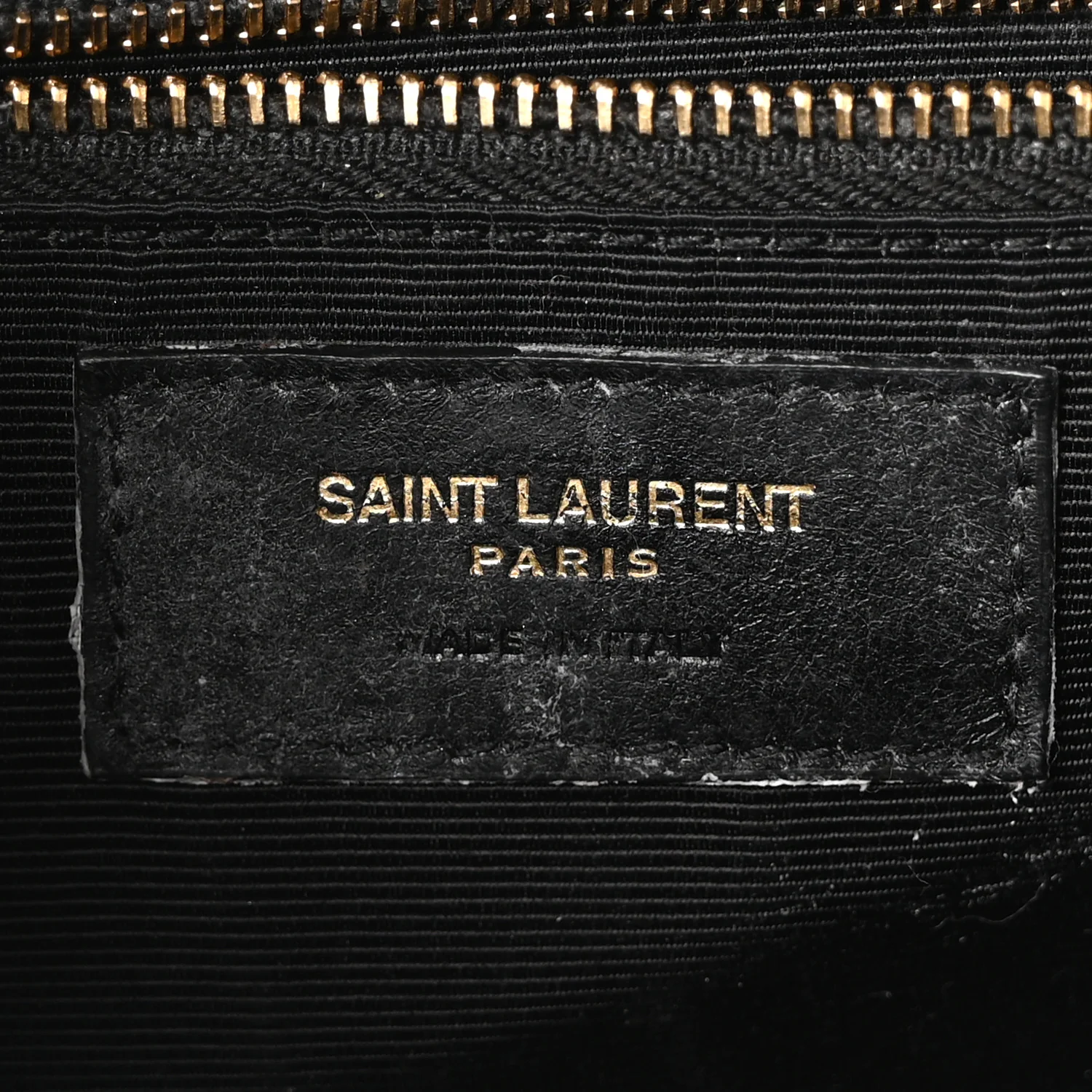 Grain De Poudre Textured Mixed Matelasse Large Triquilt Monogram Satchel Black - Image 6