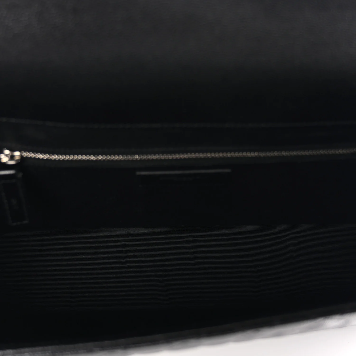 Grain De Poudre Textured Mixed Matelasse Large Triquilt Monogram Satchel Black - Image 5