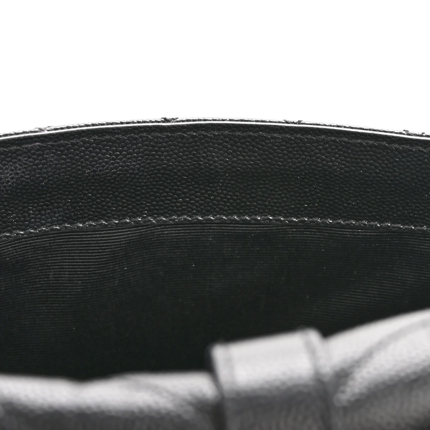 Grain De Poudre Textured Mixed Matelasse Large Triquilt Monogram Satchel Black - Image 10