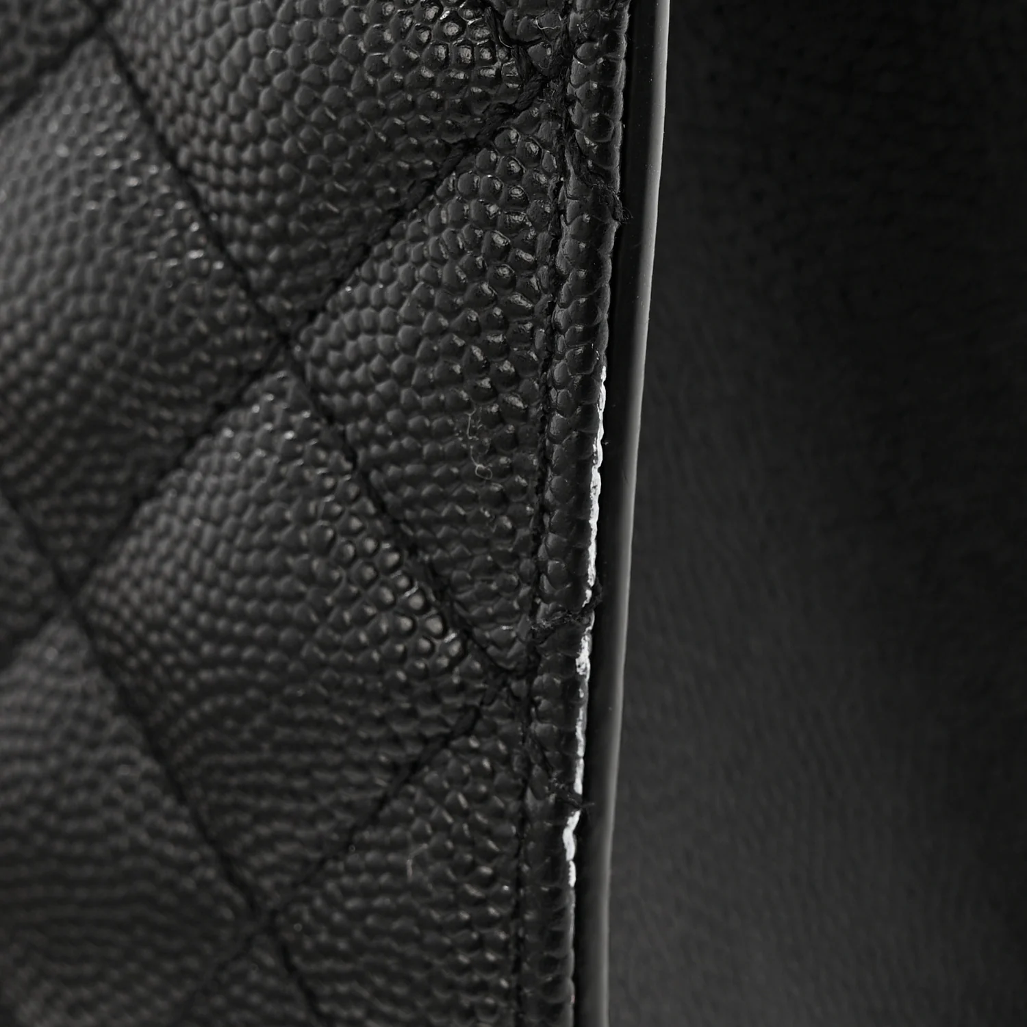 Grain De Poudre Textured Mixed Matelasse Triquilt Medium Monogram Monochrome Satchel Black - Image 11