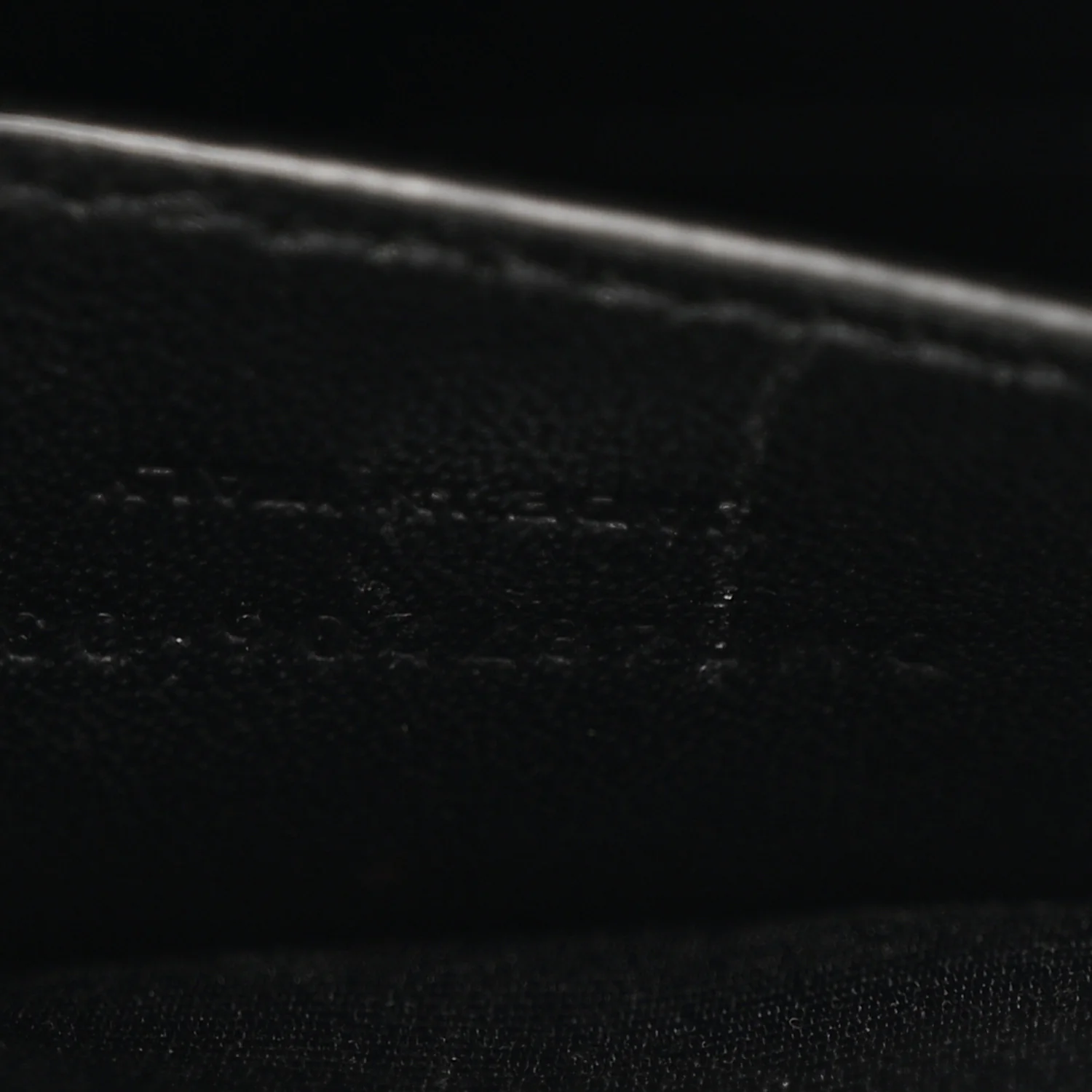 Grain De Poudre Textured Mixed Matelasse Triquilt Medium Monogram Monochrome Satchel Black - Image 7
