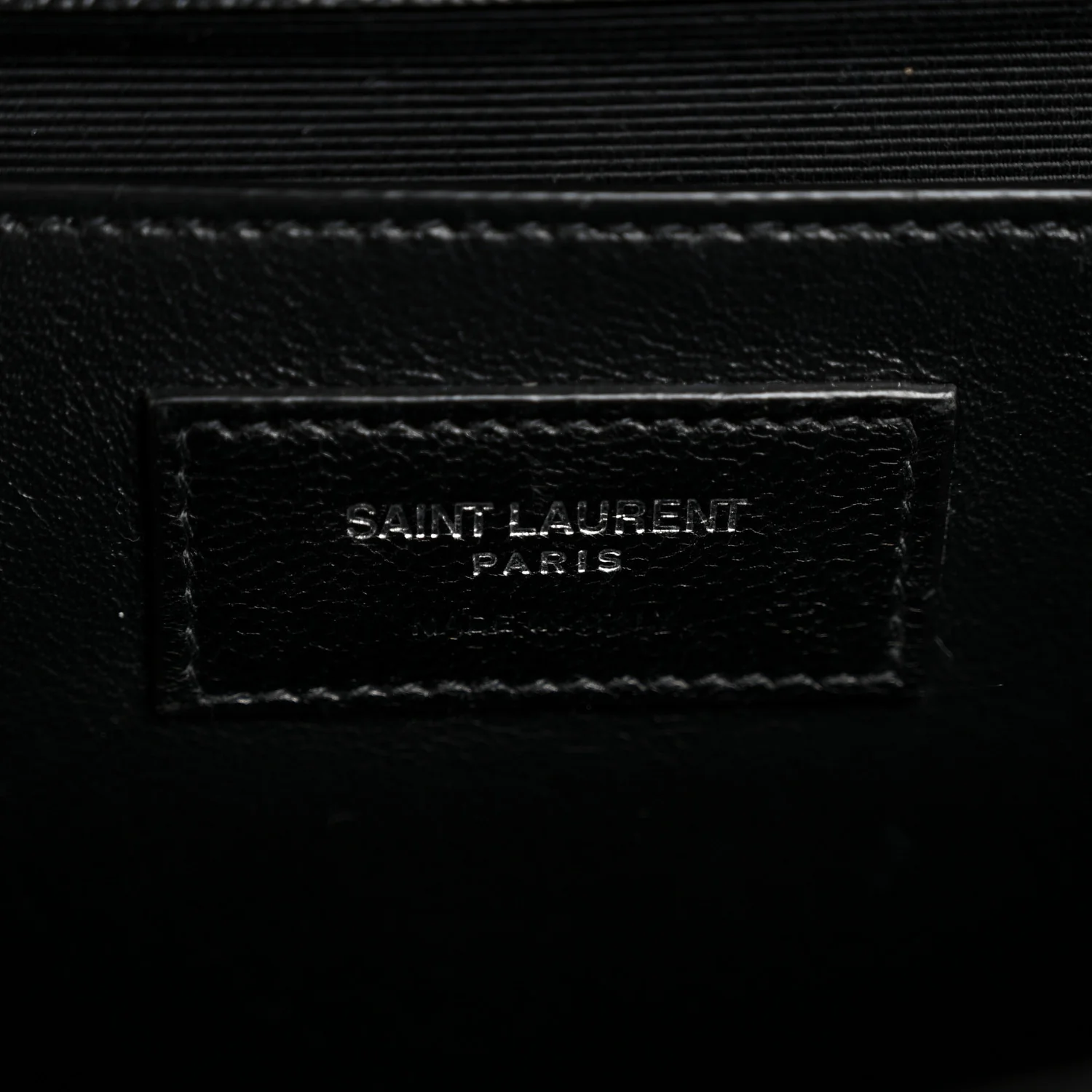 Grain De Poudre Textured Mixed Matelasse Triquilt Medium Monogram Satchel Black - Image 6