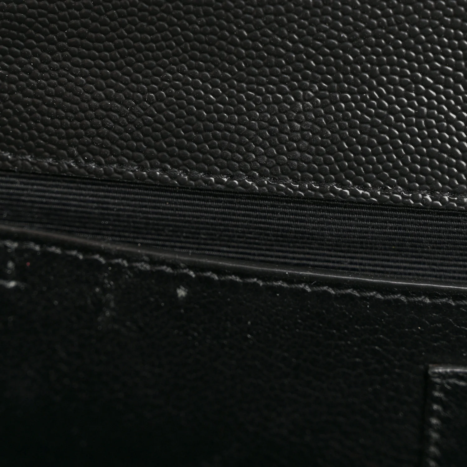 Grain De Poudre Textured Mixed Matelasse Triquilt Medium Monogram Satchel Black - Image 11