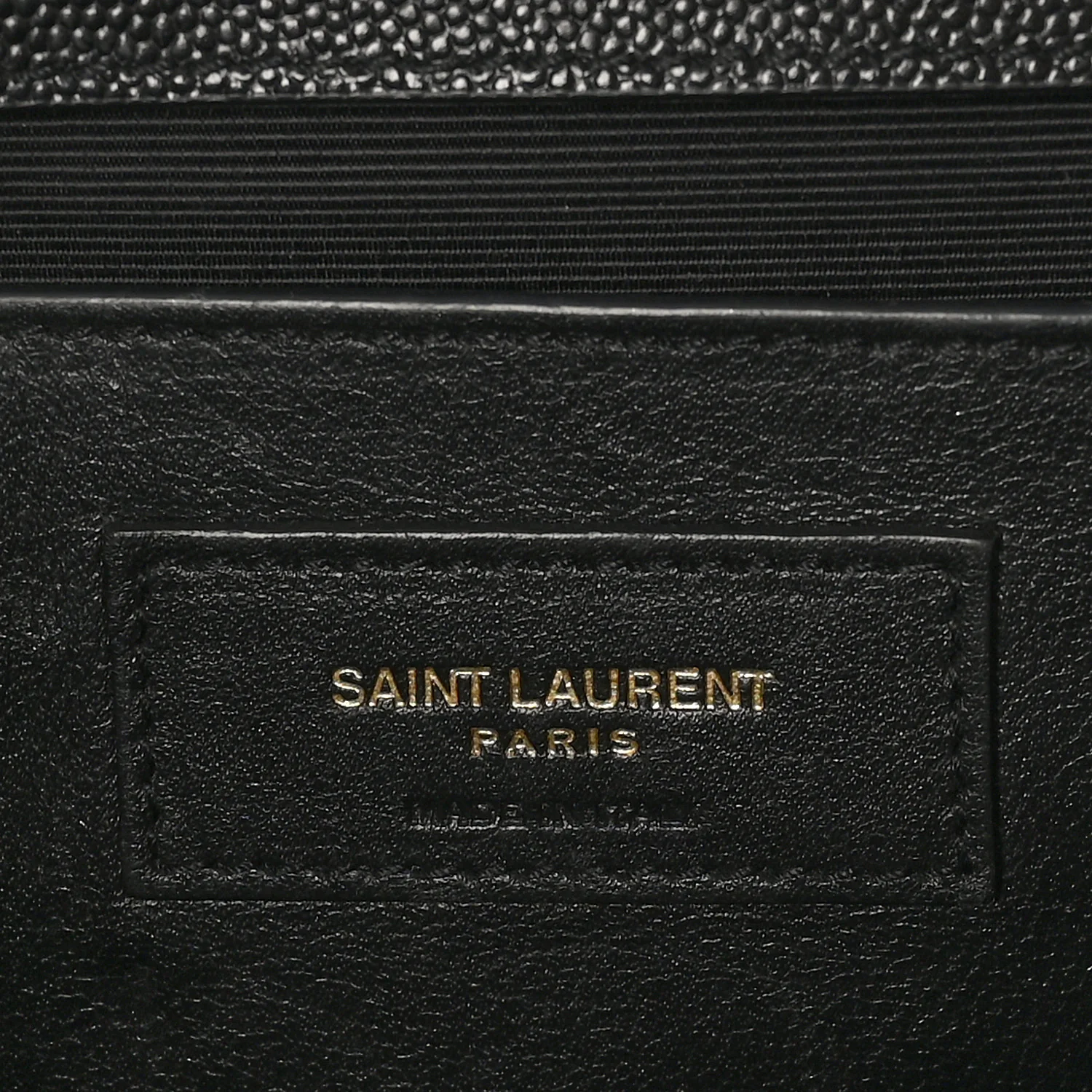 Grain De Poudre Textured Mixed Matelasse Triquilt Medium Monogram Satchel Black - Image 6
