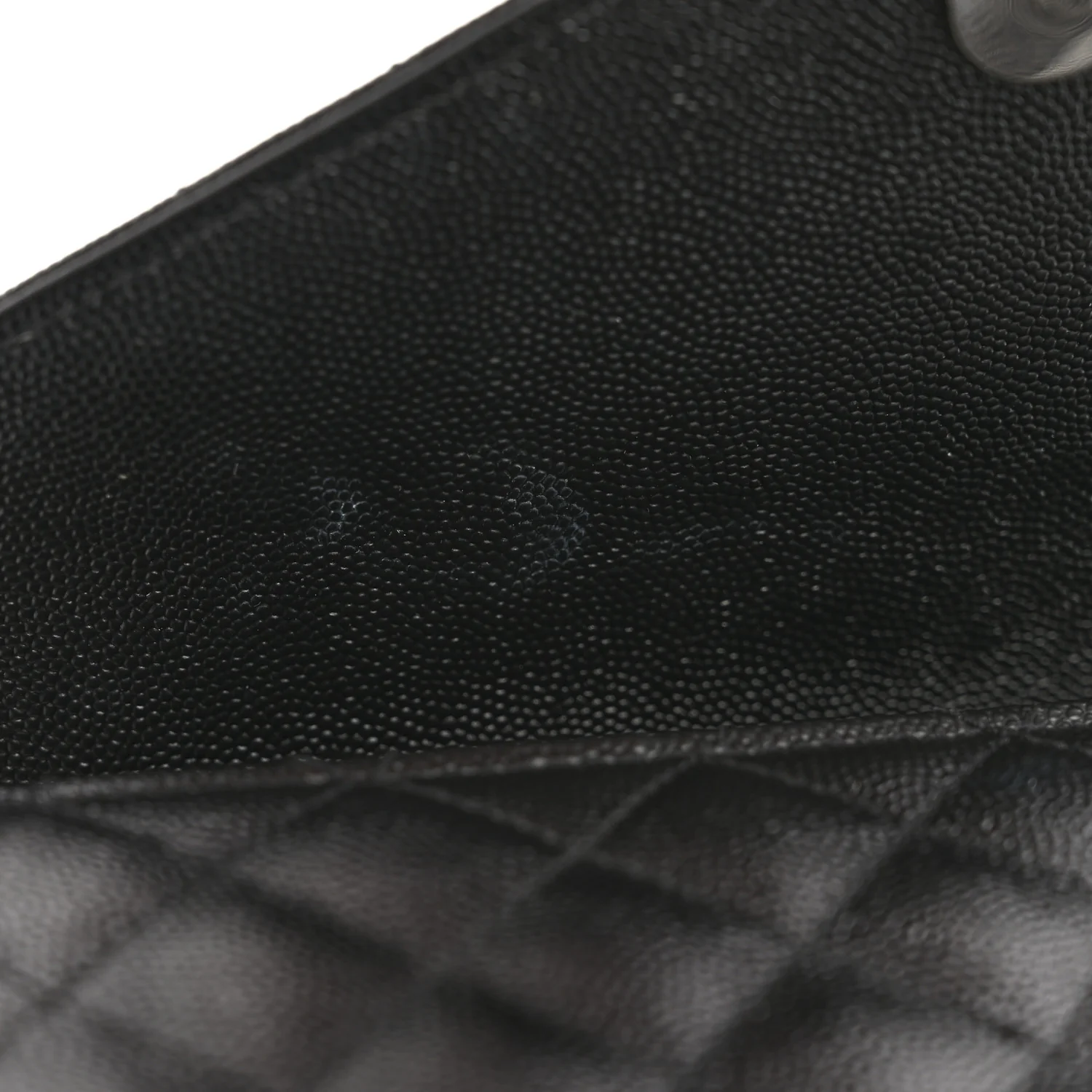 Grain De Poudre Textured Mixed Matelasse Triquilt Small Monogram Satchel Black - Image 11