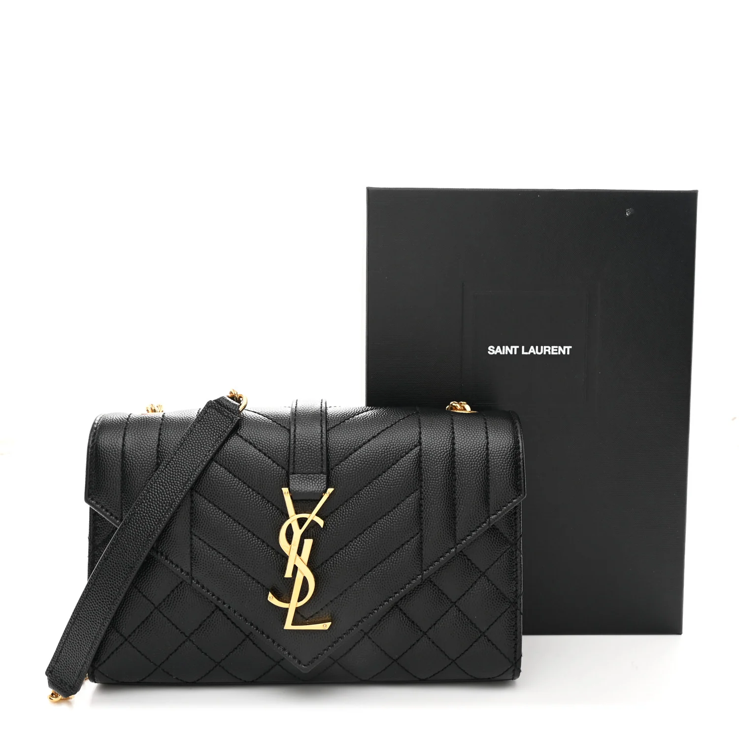 Grain De Poudre Textured Mixed Matelasse Triquilt Small Monogram Satchel Black - Image 11
