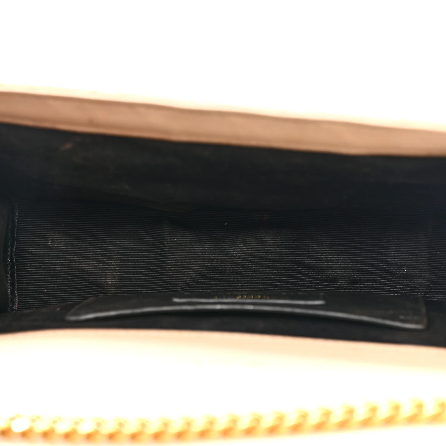 Grain De Poudre Textured Mixed Matelasse Triquilt Small Monogram Satchel Dark Beige - Image 5