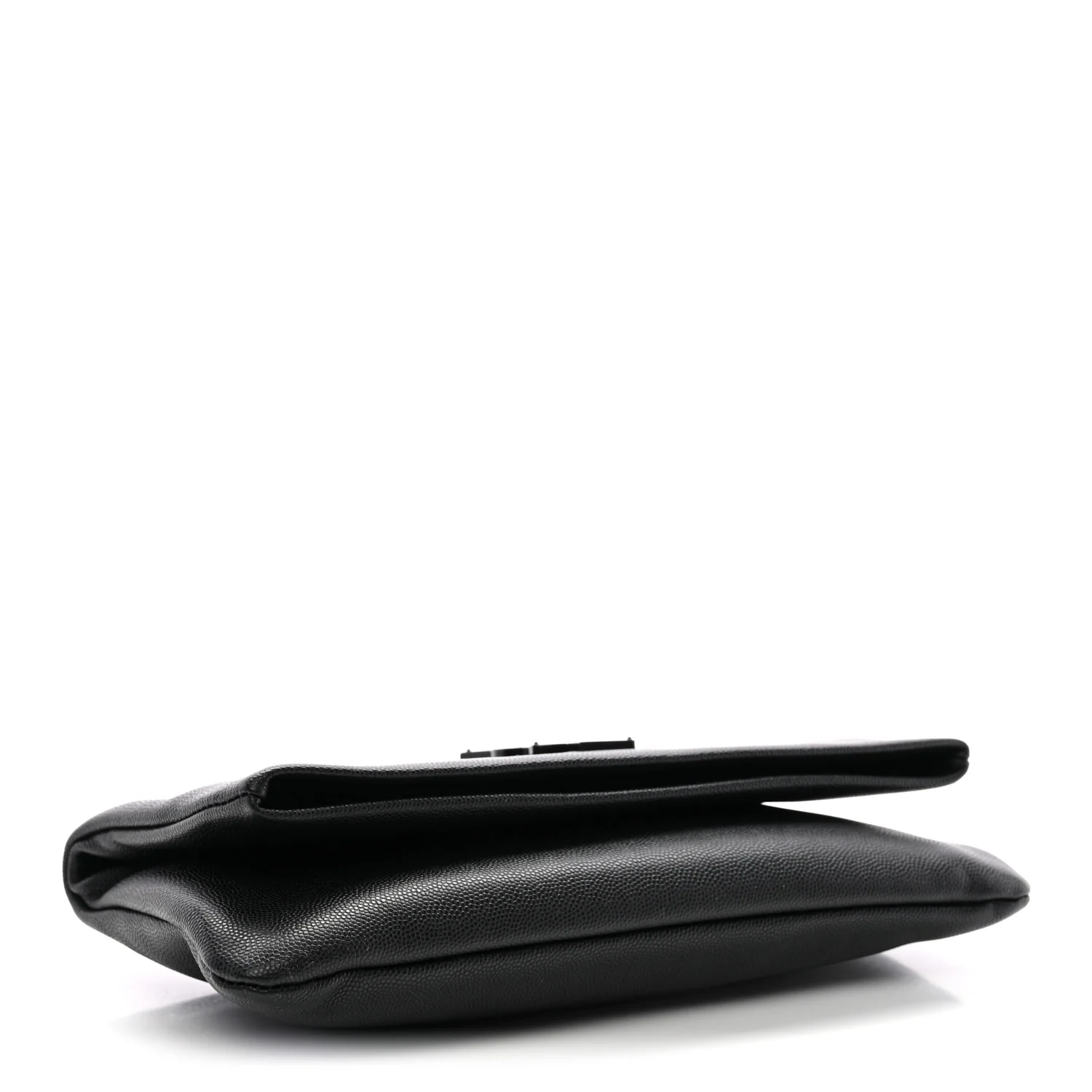 Grain De Poudre West Hollywood Monogram Fold Over Clutch Black - Image 4