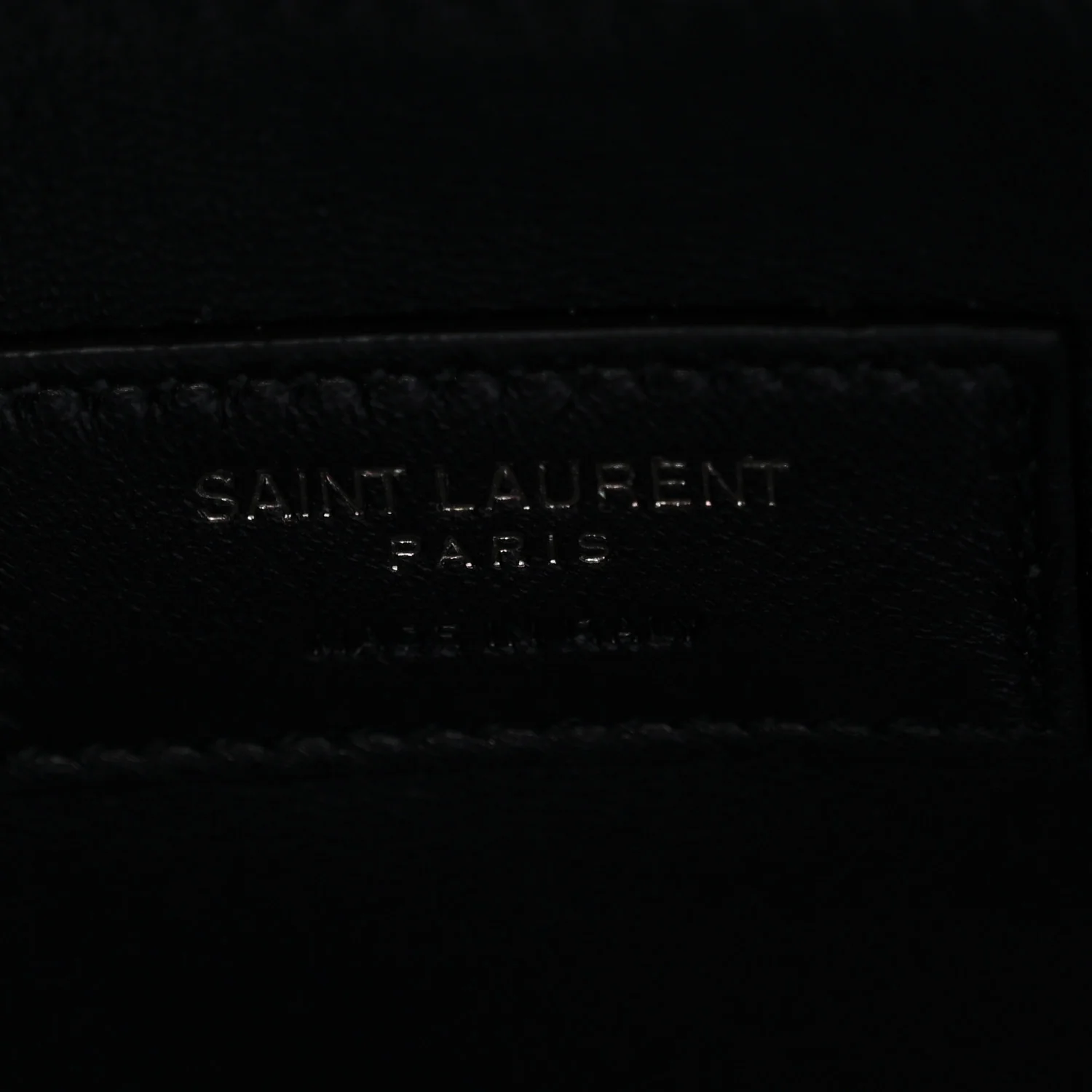 Grain De Poudre West Hollywood Monogram Fold Over Clutch Black - Image 6