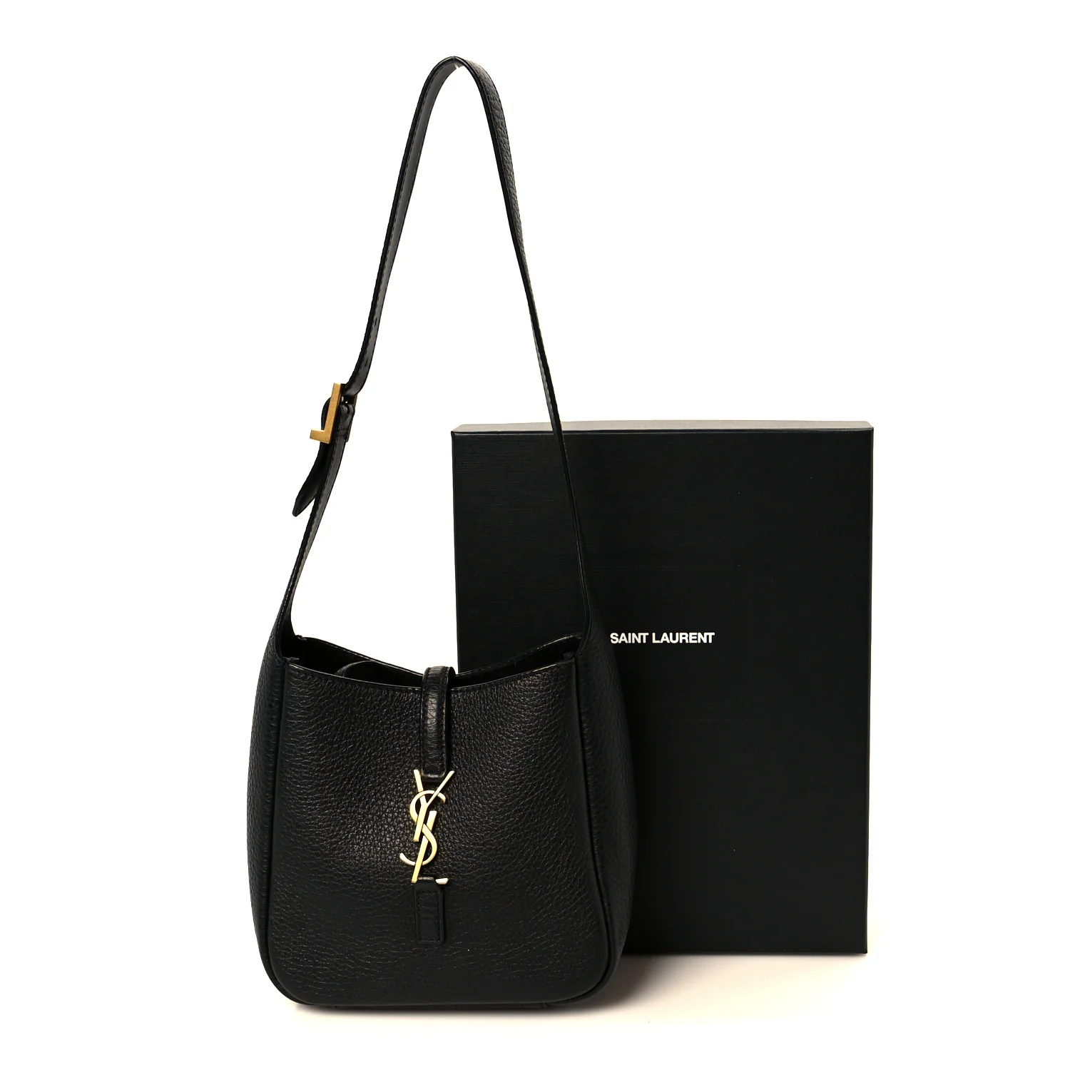 Grained Calfskin Baby Le 5 A 7 Supple Hobo Black - Image 13