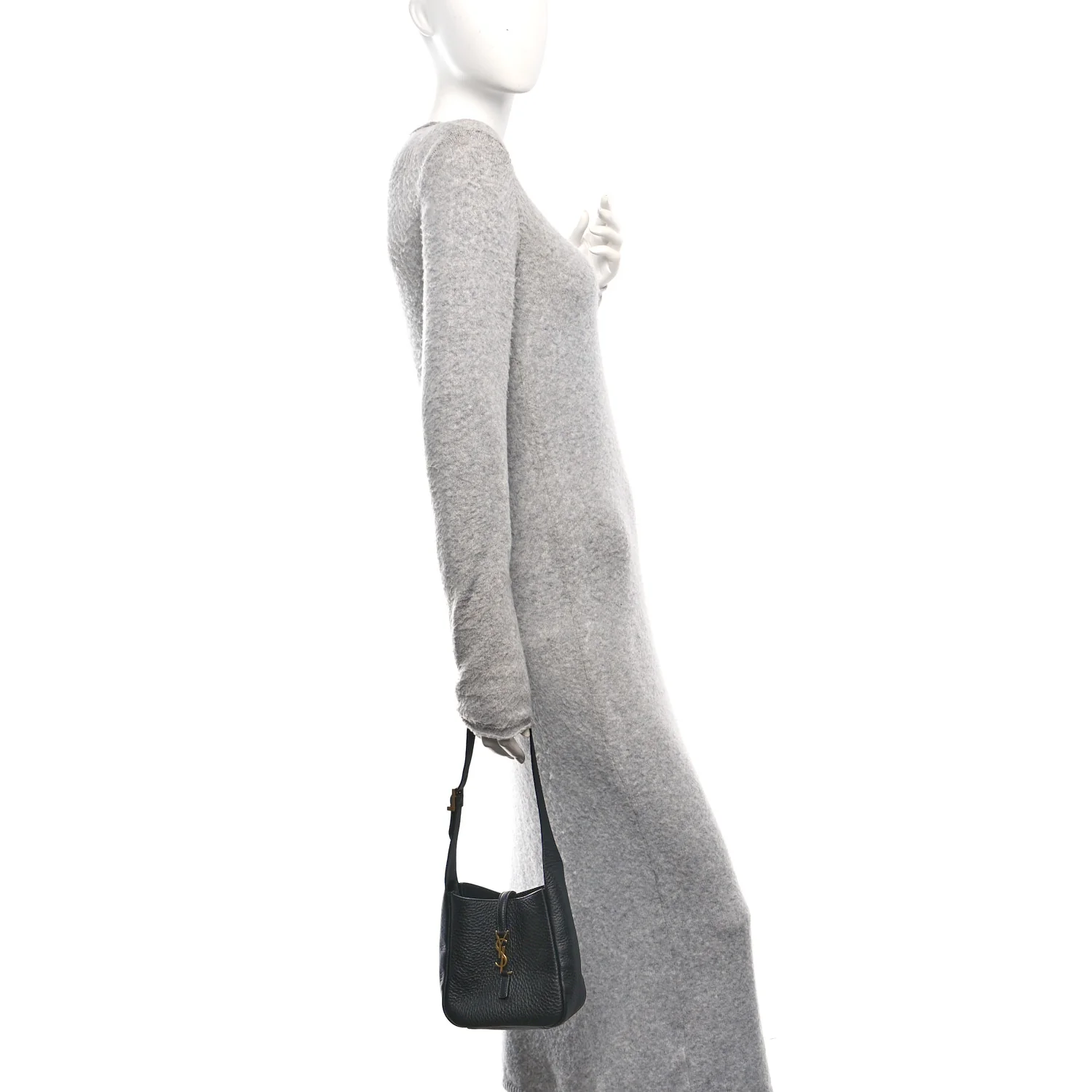 Grained Calfskin Baby Le 5 A 7 Supple Hobo Black - Image 2