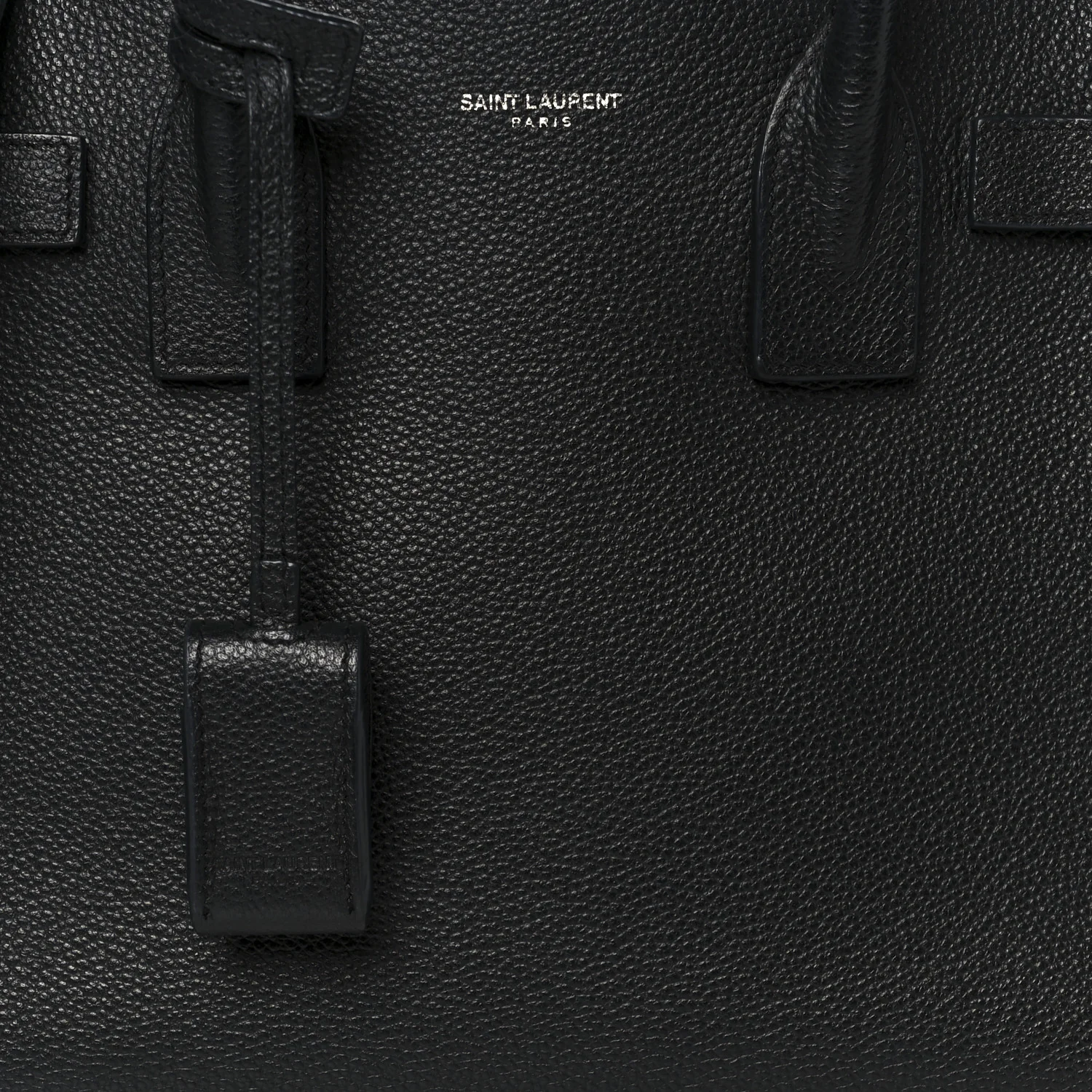 Grained Calfskin Baby Sac De Jour Black - Image 11